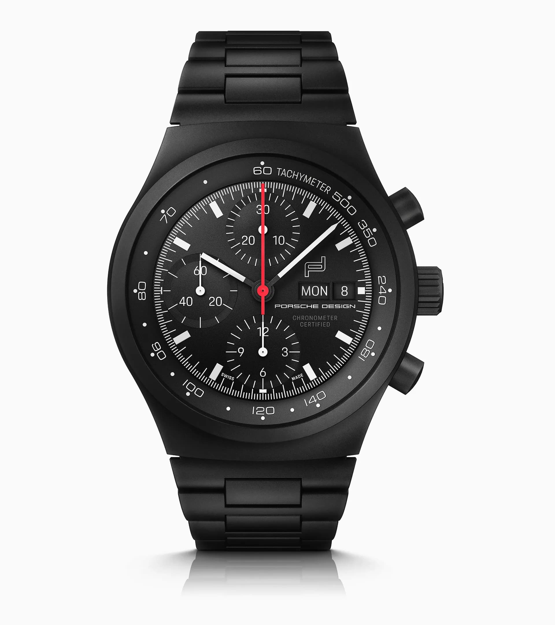 Set Chronograph 1 - All Black Numbered Edition with Textile/Leather strap Ennstal-Classic 2024 5