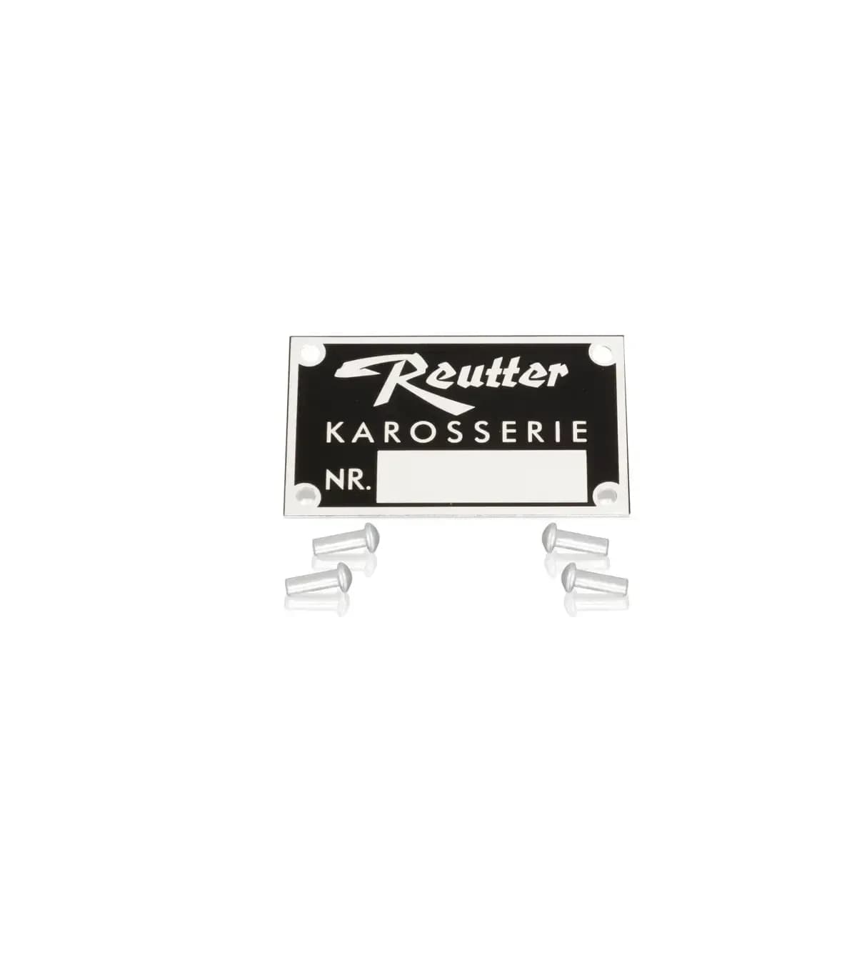 Reutter 'body number' badge for Porsche 356 1