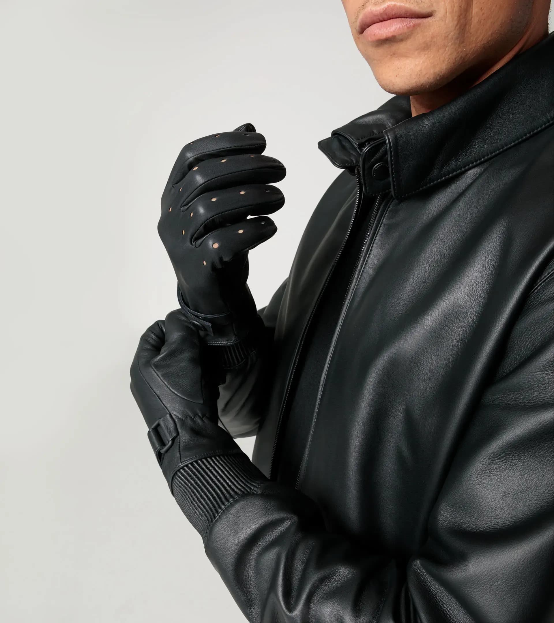 Active leather gloves 3