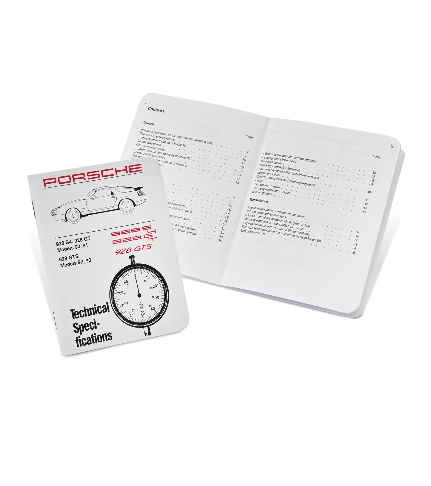 Tipi, dimensioni, tolleranze 928 S4, 928 GT, 928 GTS 2