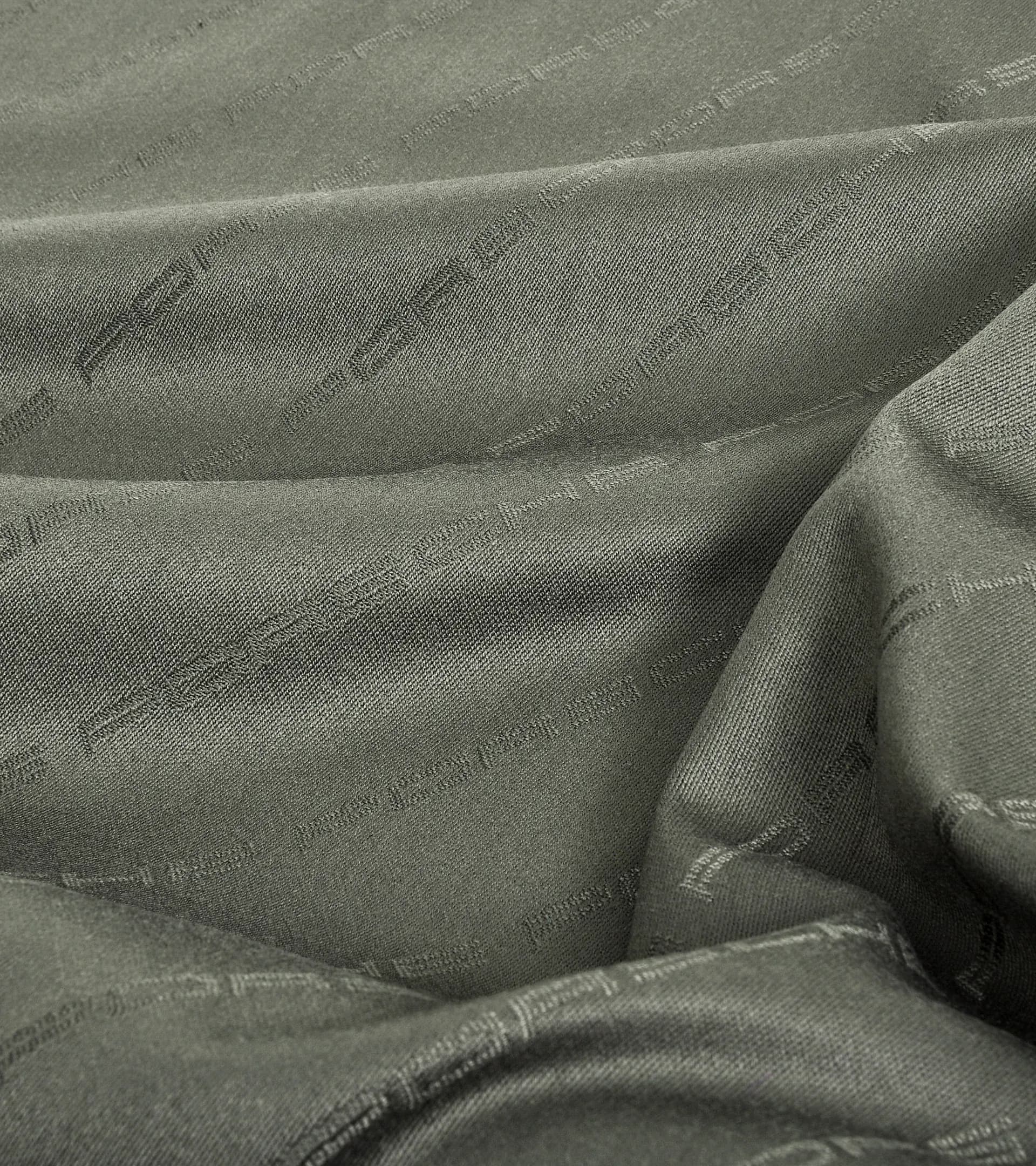 Porsche Schriftzug Stoff (olivgrün) 2