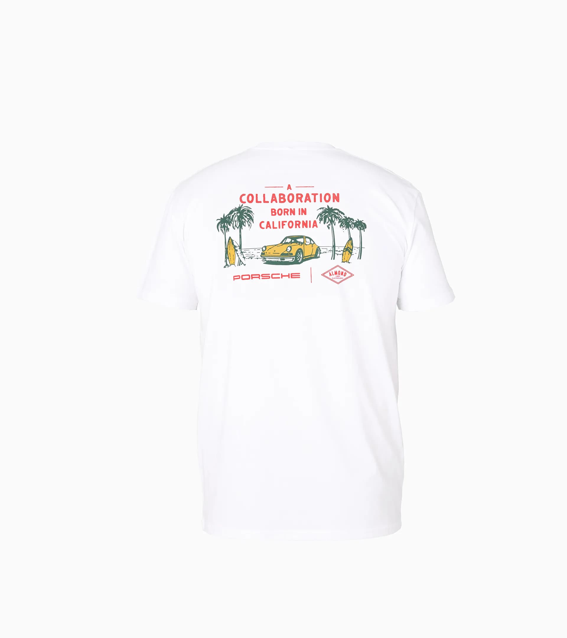 Porsche x Almond T-shirt "A Collaboration Born in California" 1