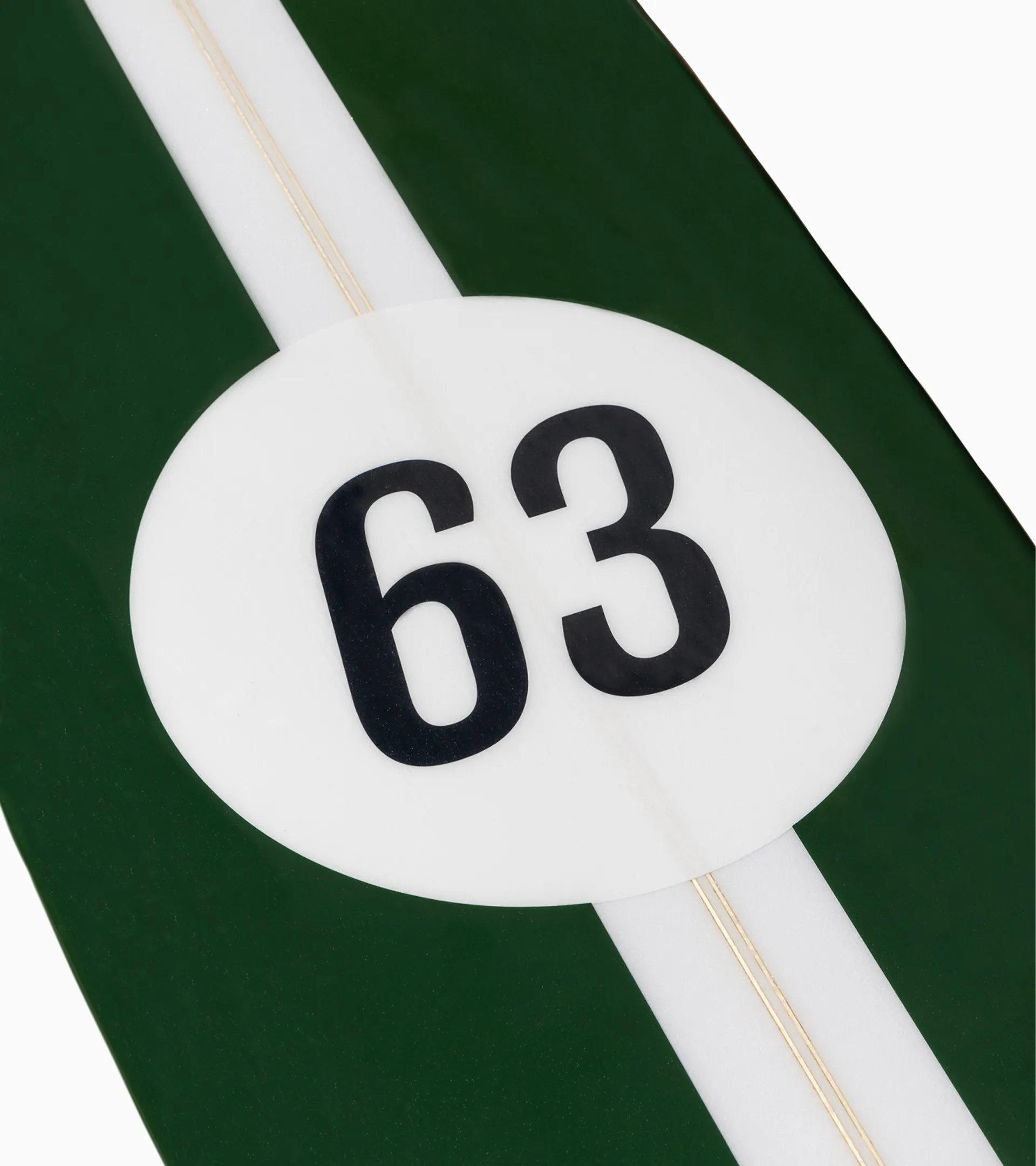 Custom-made Porsche x Almond Cash-Yew II Surfboard (7' 10") 2