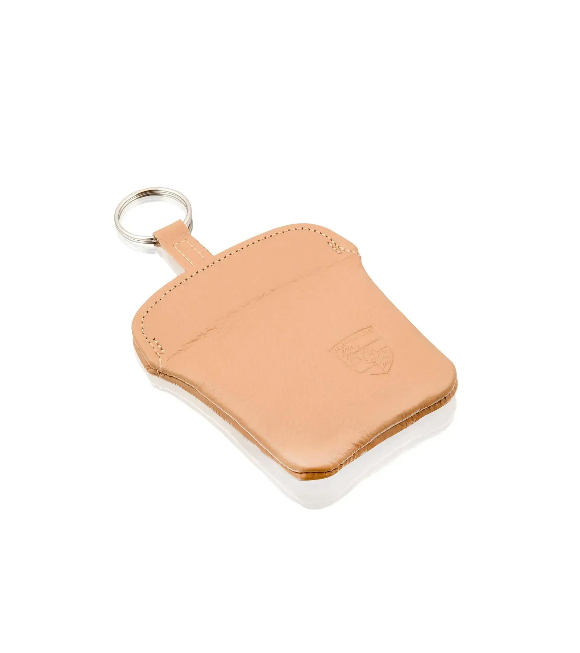 Leather key pouch Cashmere Beige thumbnail 0