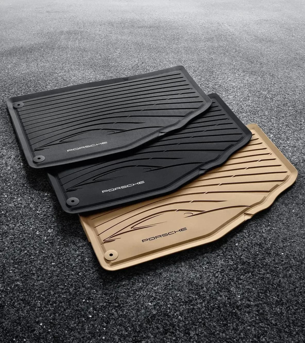 Porsche All-Weather Floor Mats for 718 and 911 1