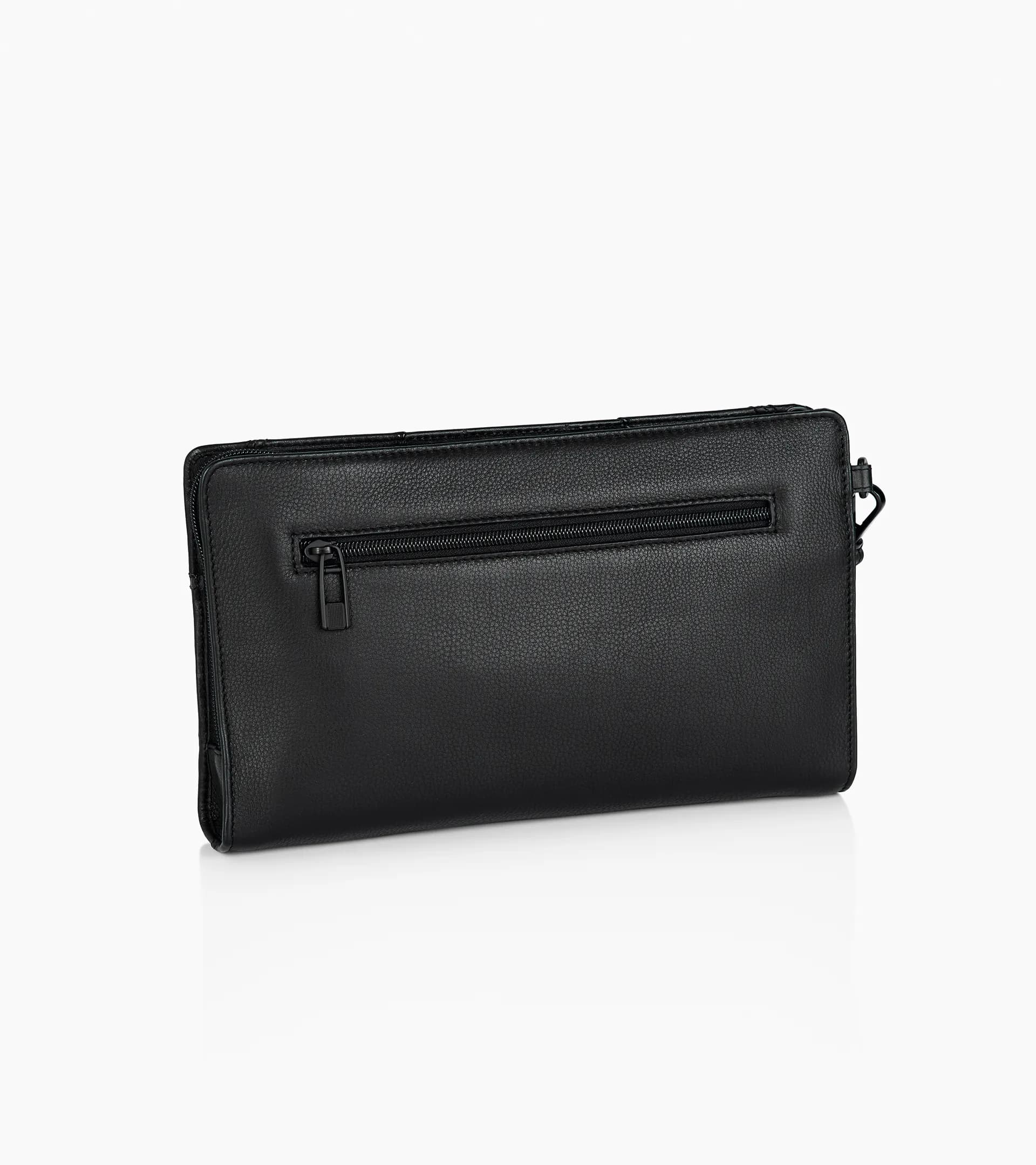 Roadster Leather Clutch Bag Front Pocket 2