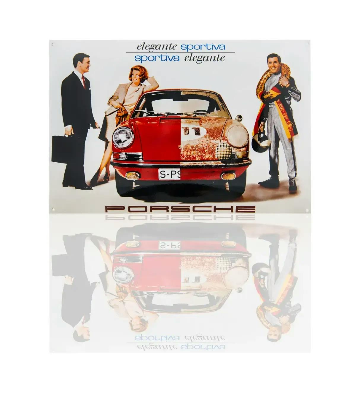 Tabliczka emaliowana Porsche Classic „elegante sportiva” thumbnail 0