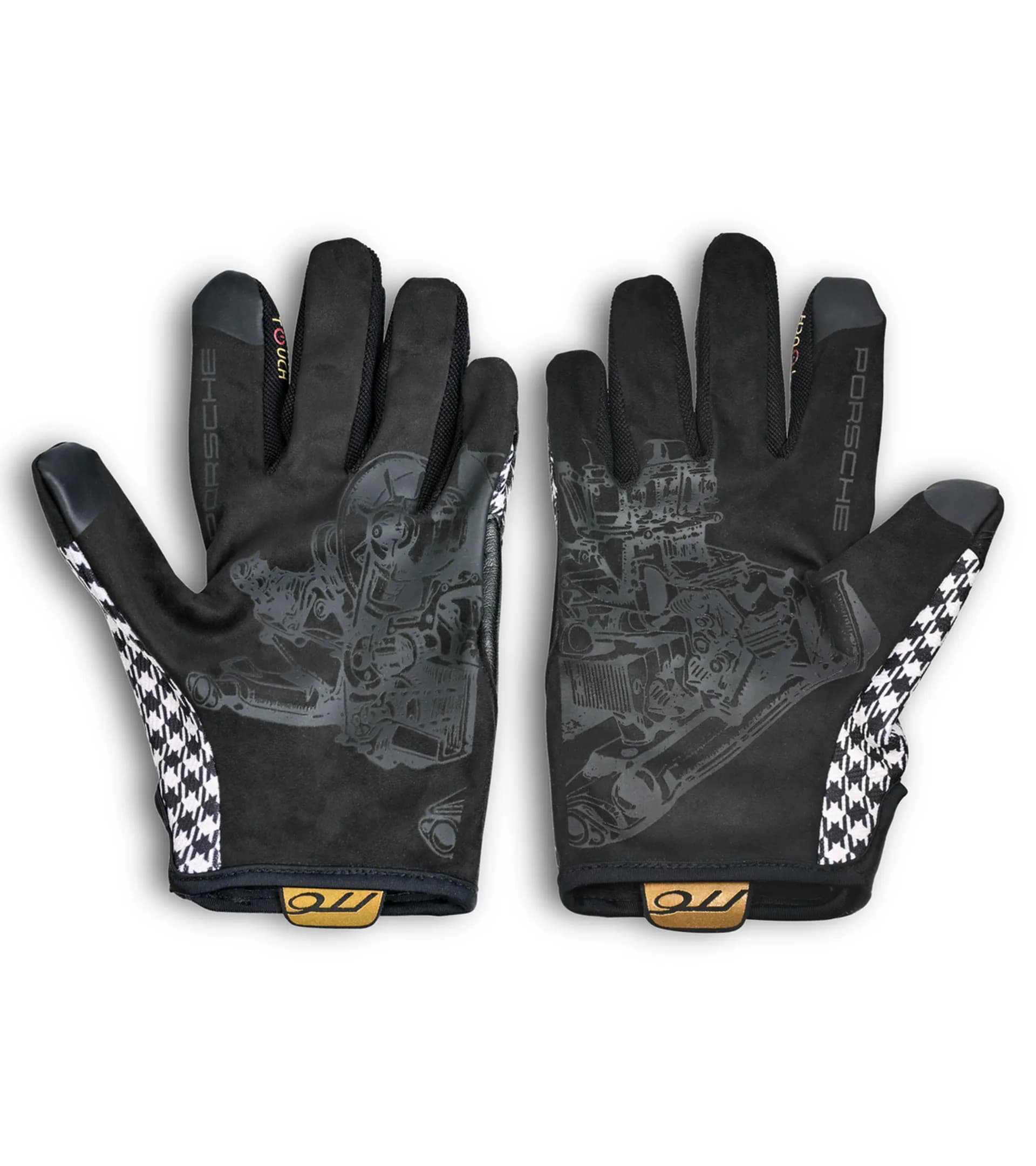 Porsche Classic pepita assembly gloves 2