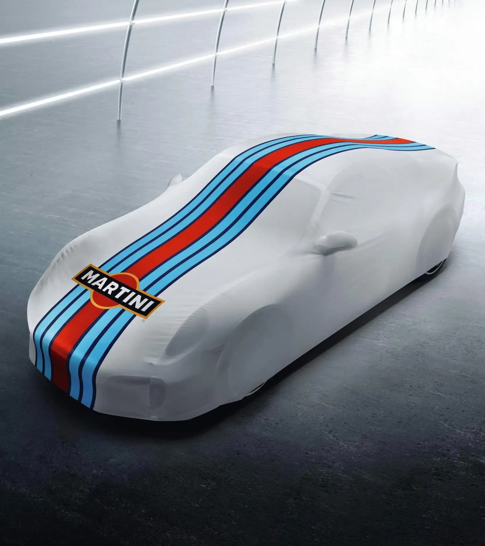 Porsche Indoor Car Cover in Martini Racing Design for 911 2