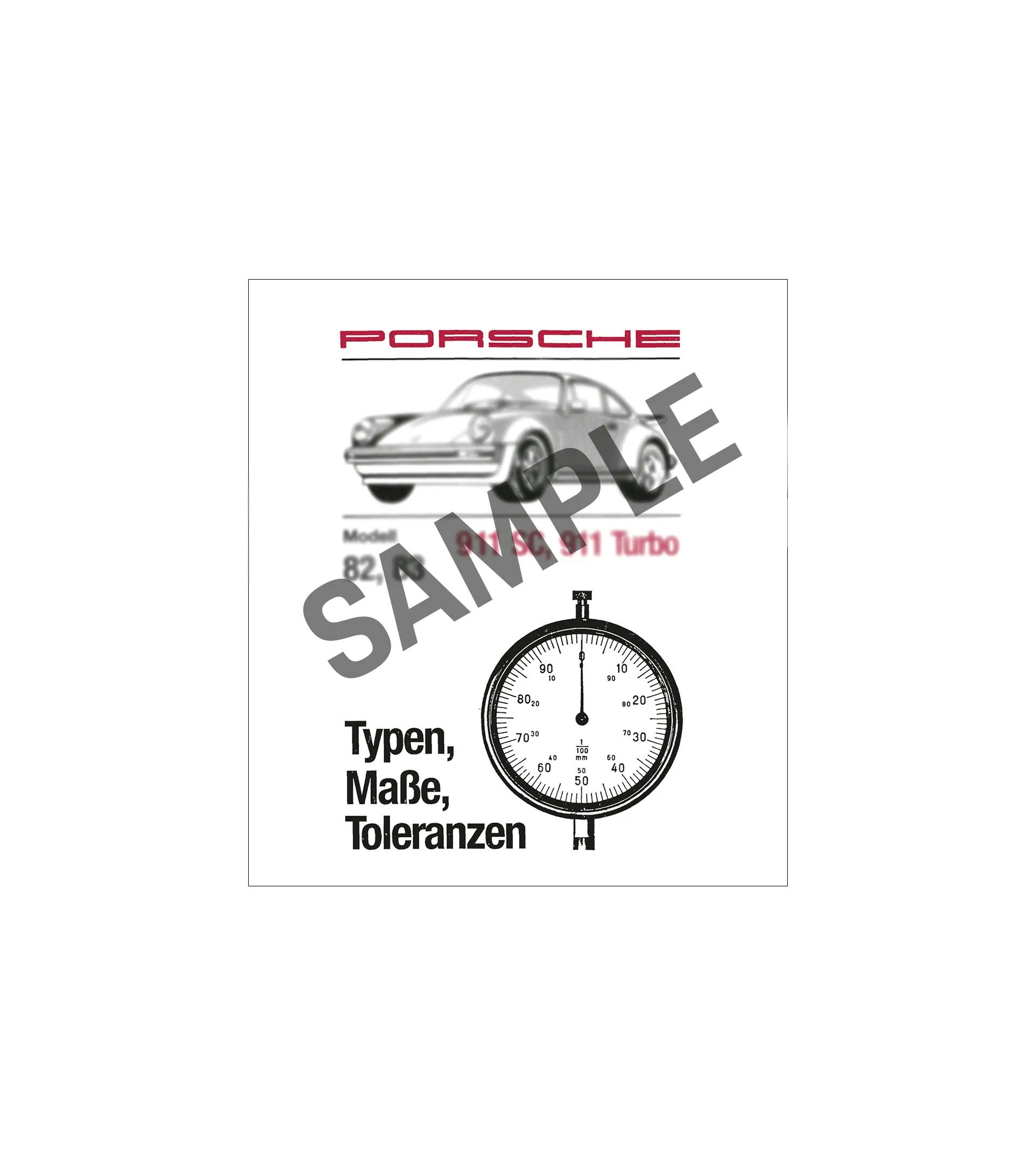 Typer, dimensjoner, toleranser 924, 924 Turbo, Carrera thumbnail 0