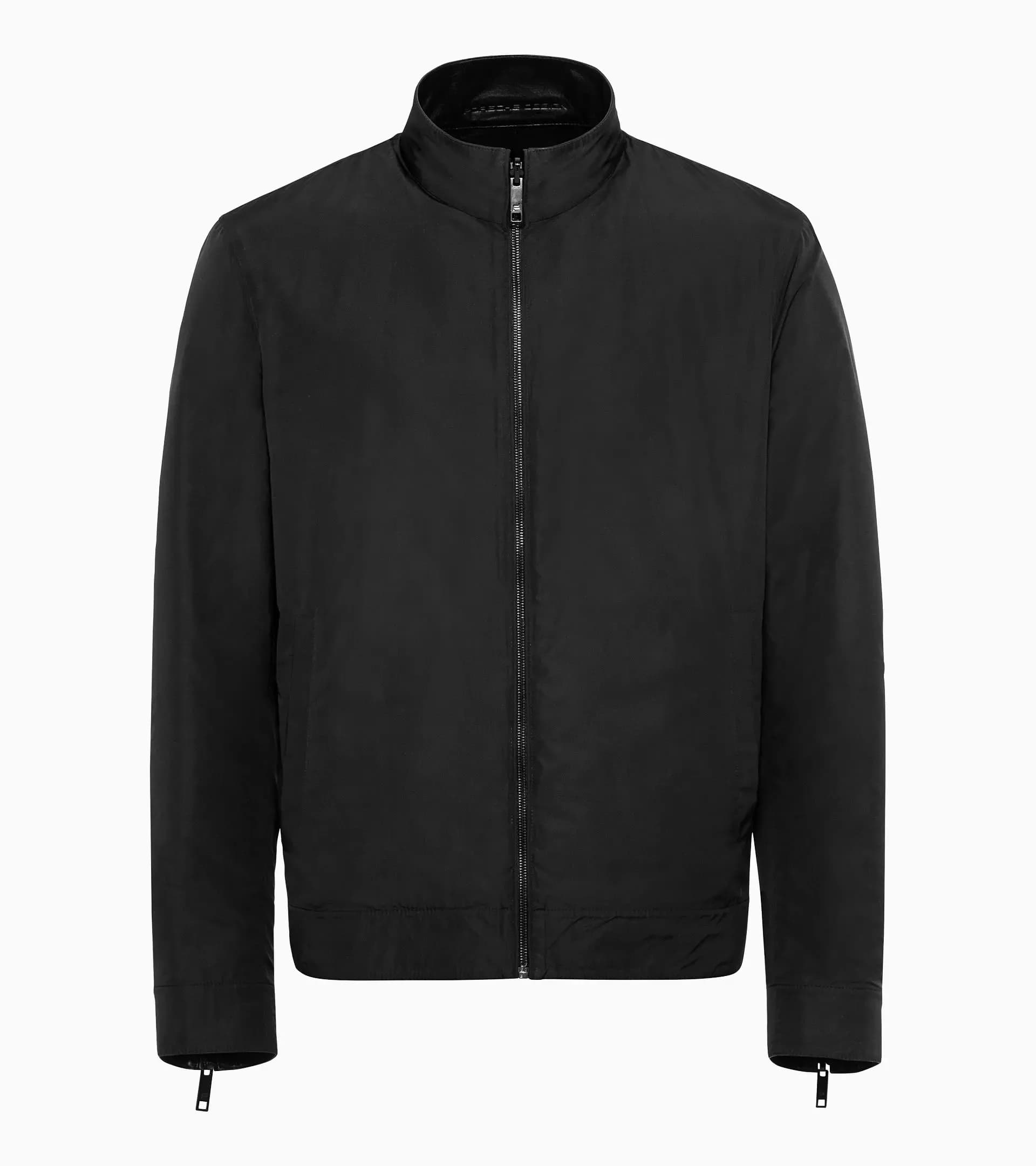 Athleisure reverse leather jacket 1