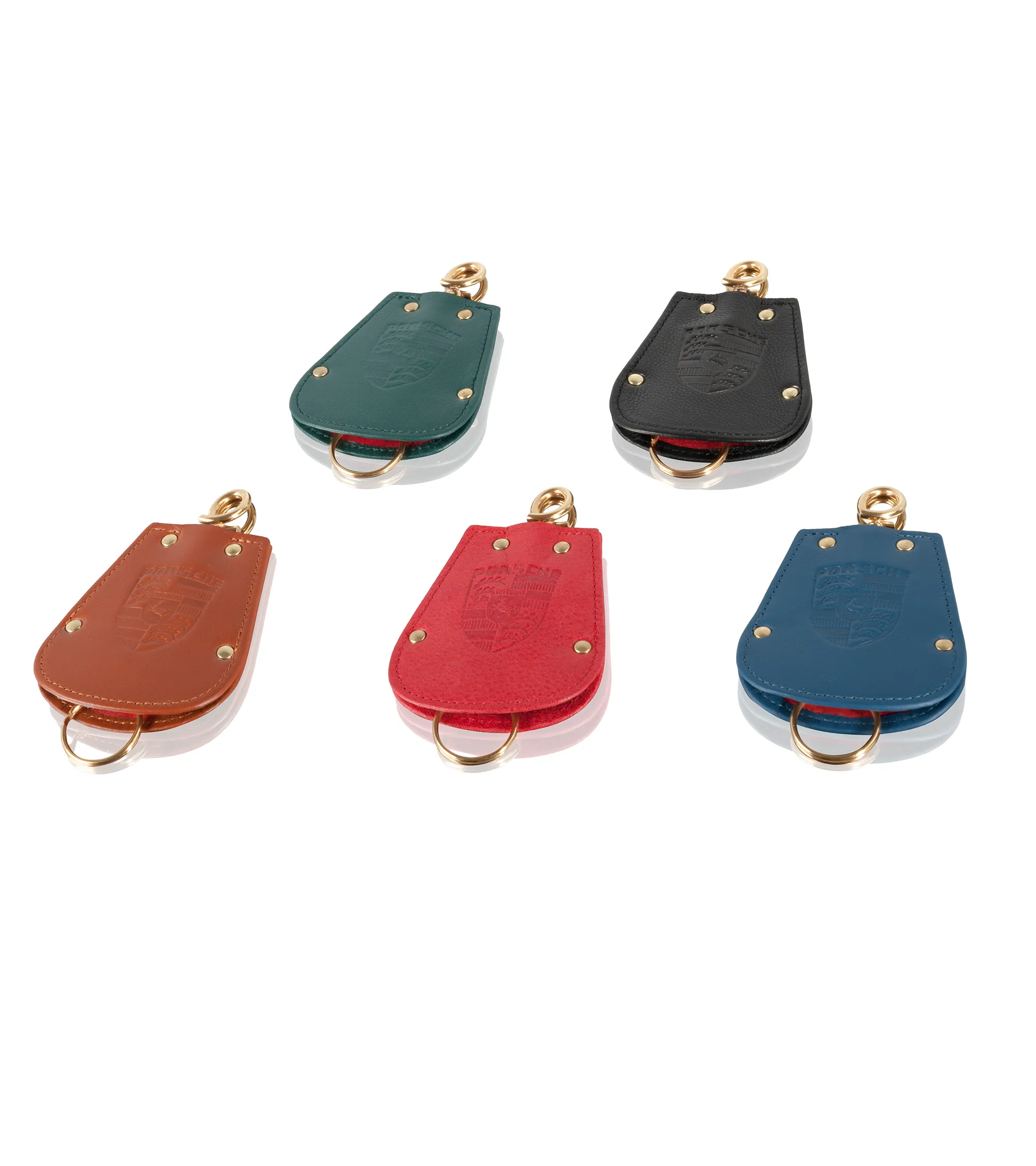 Étui à clés Reutter en cuir noir pour Porsche 356  3