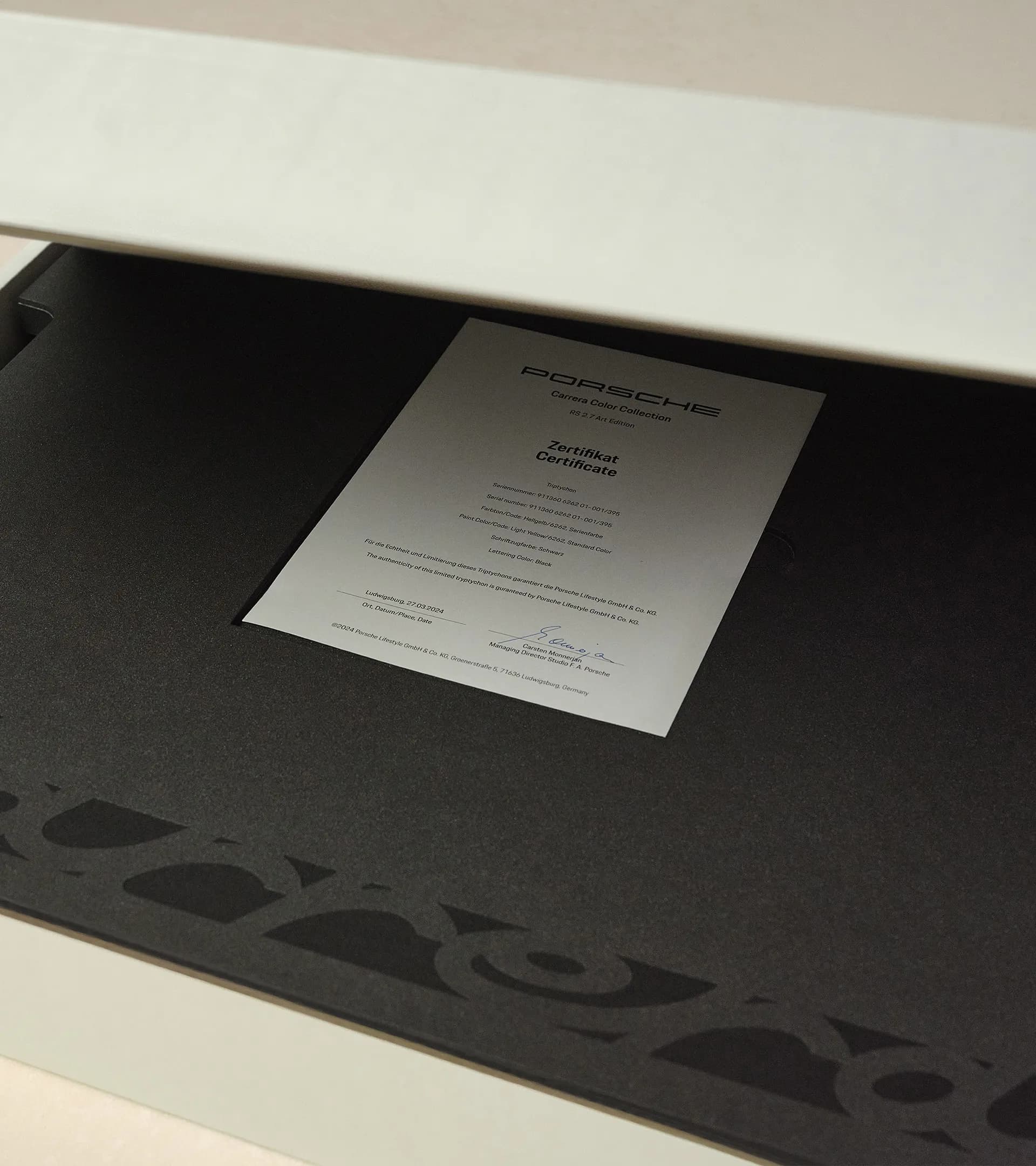 Wandbild – Carrera Color Collection  – Limited Edition 6