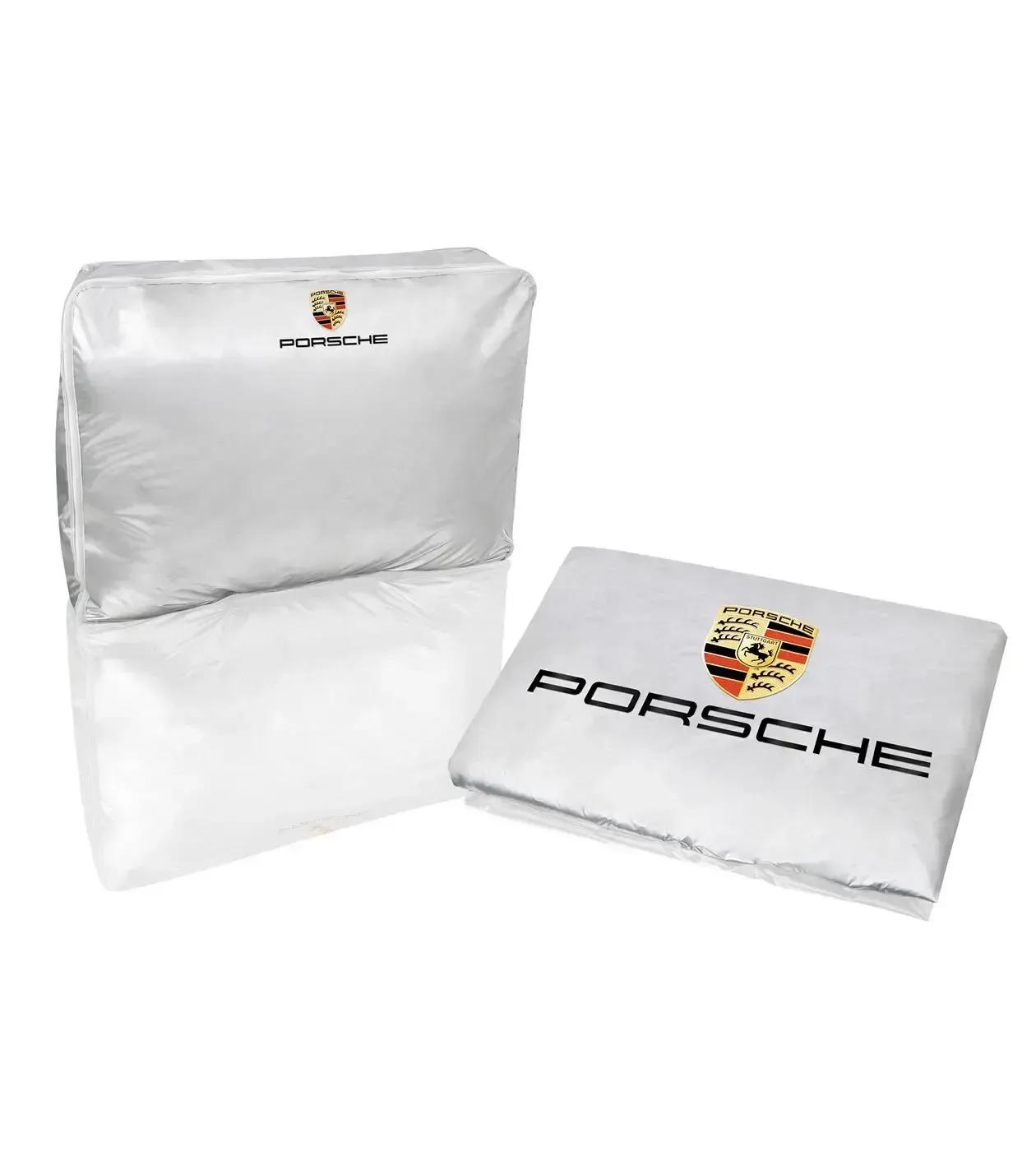 Silver outdoor car cover for Porsche 996 without aero kit thumbnail 0