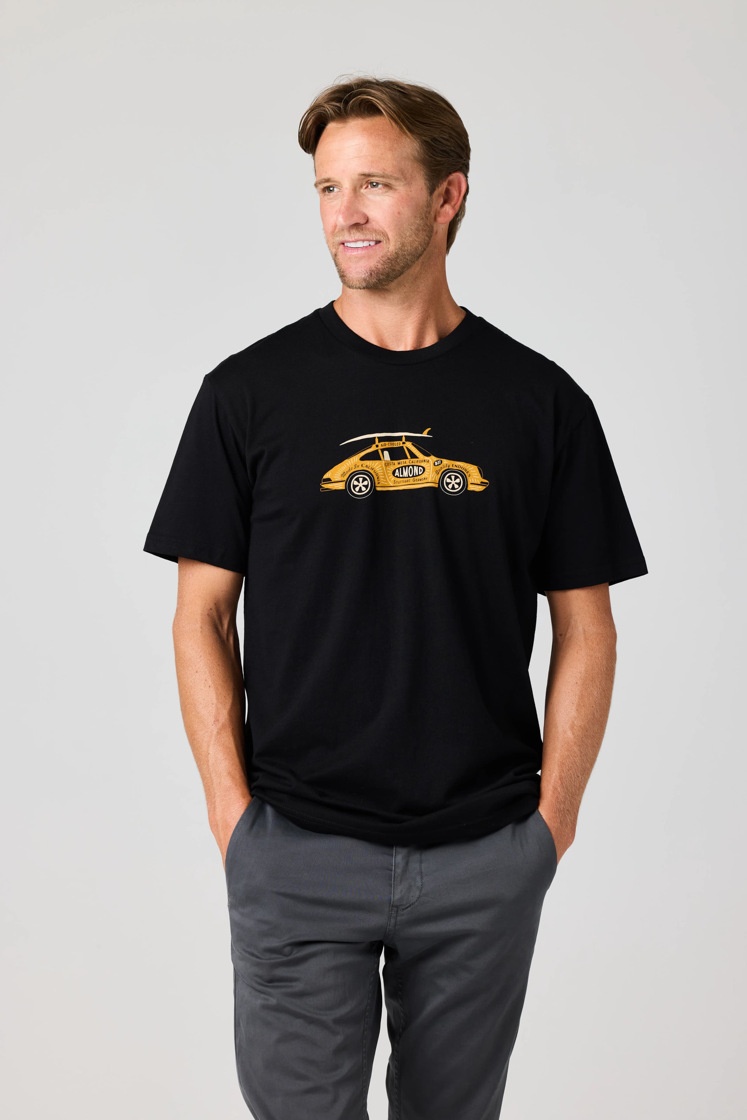 Porsche x Almond T-shirt "Single Fins & Air Cooled Engines" 3