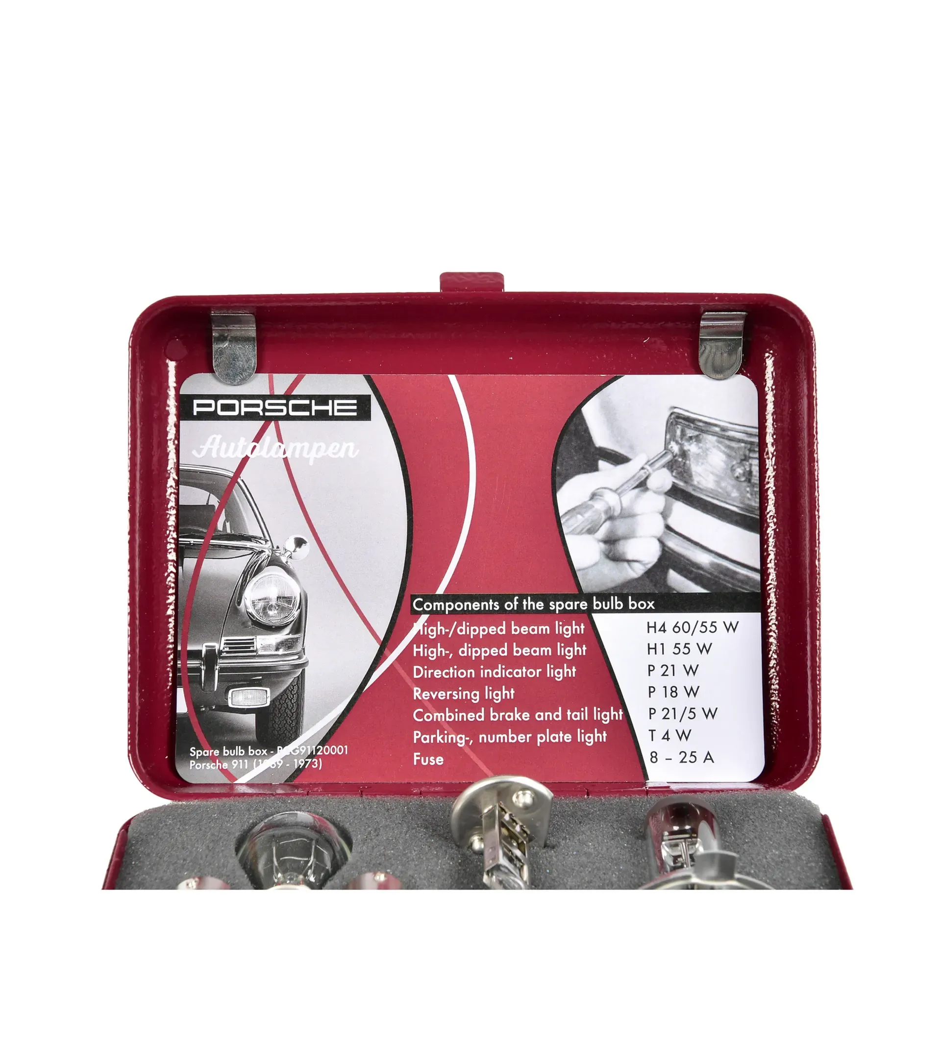 Jeu d’ampoules de rechange en coffret métallique 2