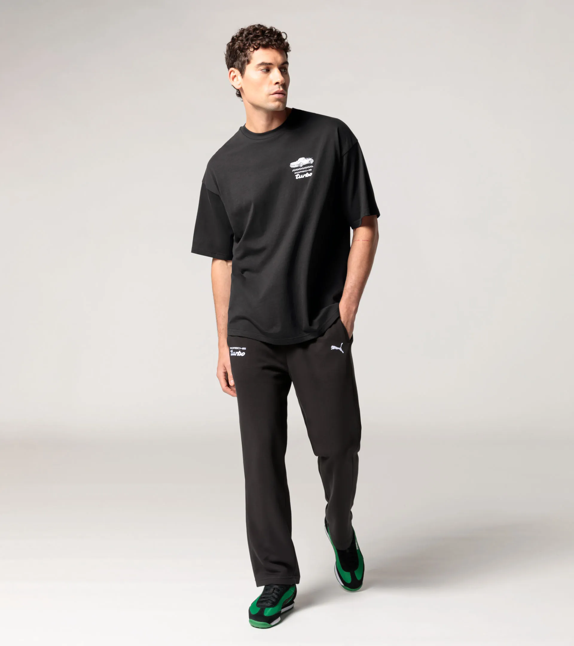 T-shirt Graphic imprimé noir Porsche Turbo Club au dos – Porsche Turbo  8