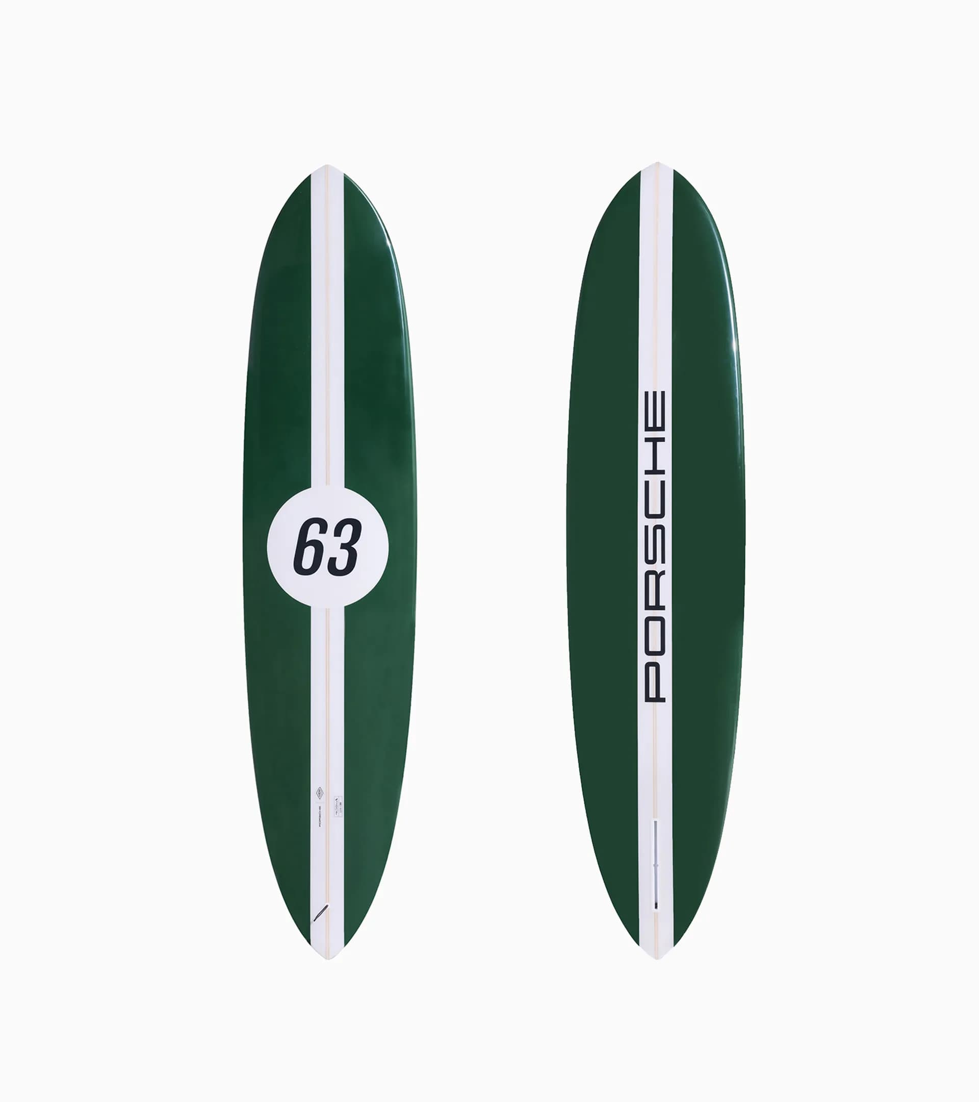 Custom-made Porsche x Almond Cash-Yew II Surfboard (7' 10'')