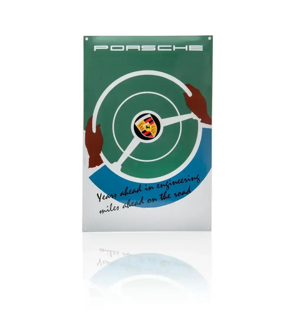 Targa smaltata Classic - "Years ahead in engineering"