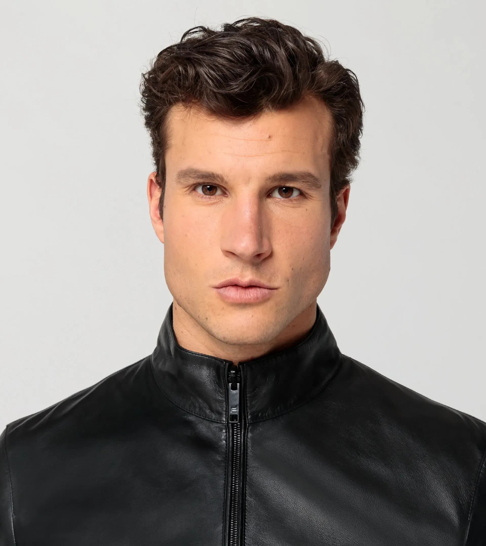 Athleisure reverse leather jacket 5