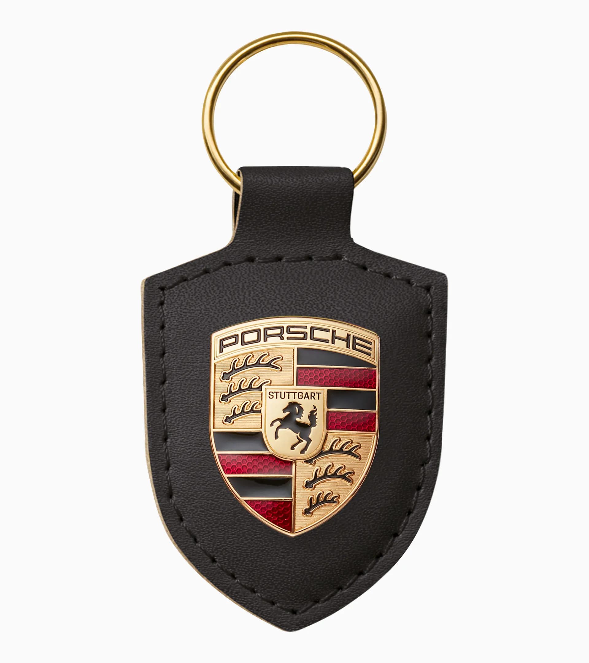 Porsche Crest Keyring, Black – Essential 