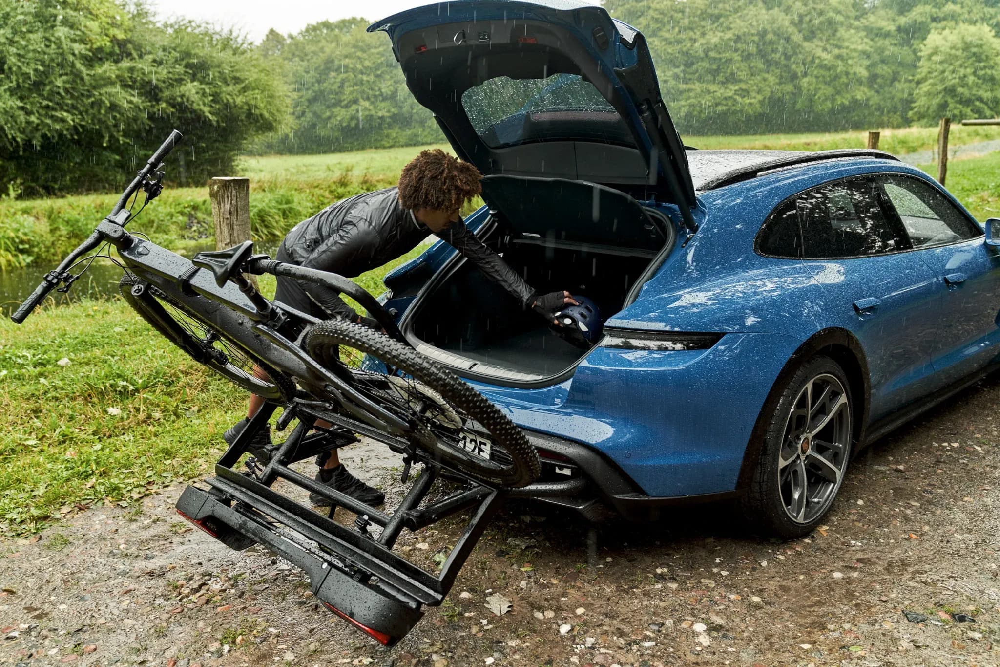 Porsche Rear Bicycle Carrier for Taycan Cross Turismo 3