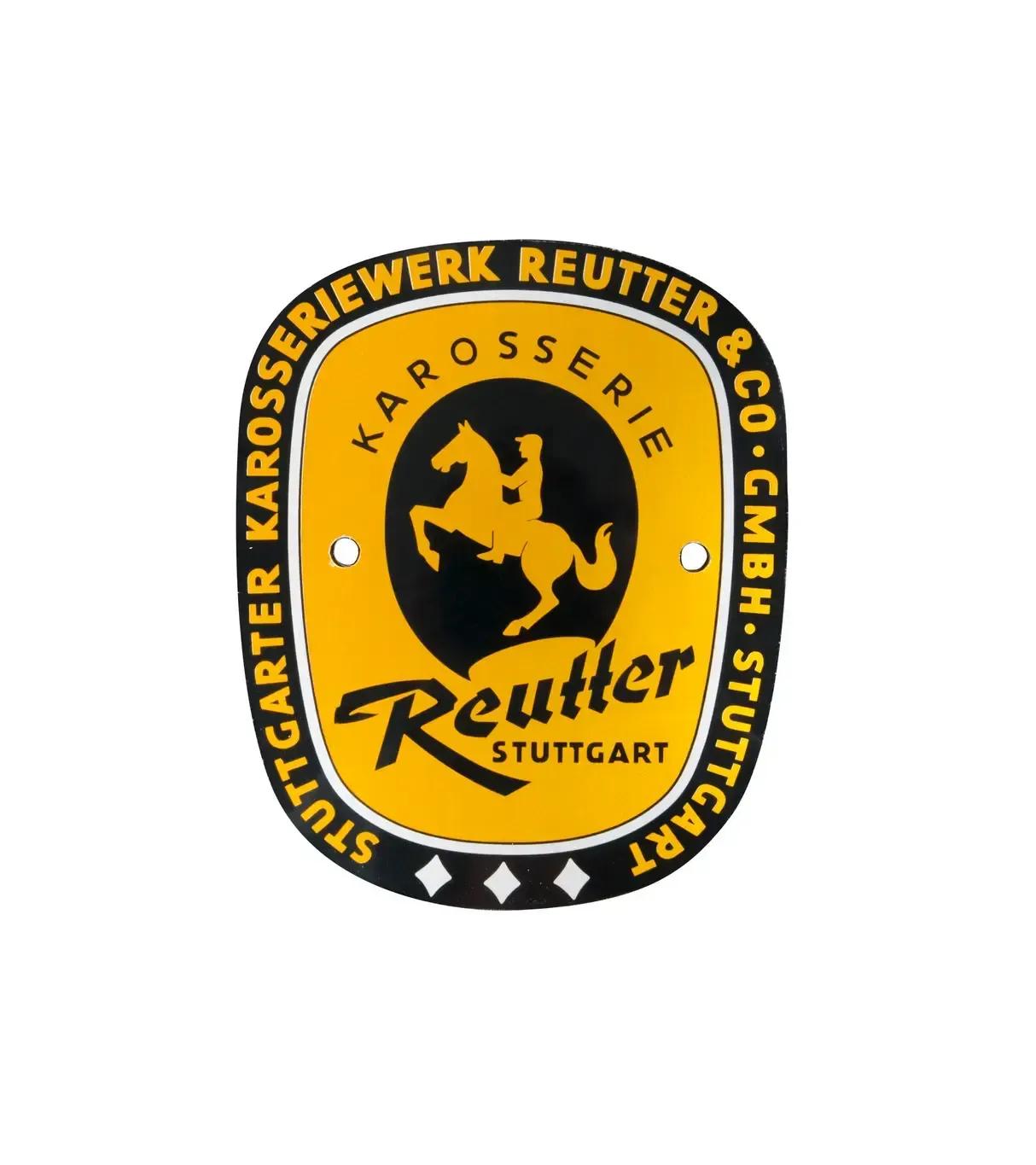 Reutter 'body number' badge for Porsche 356 2