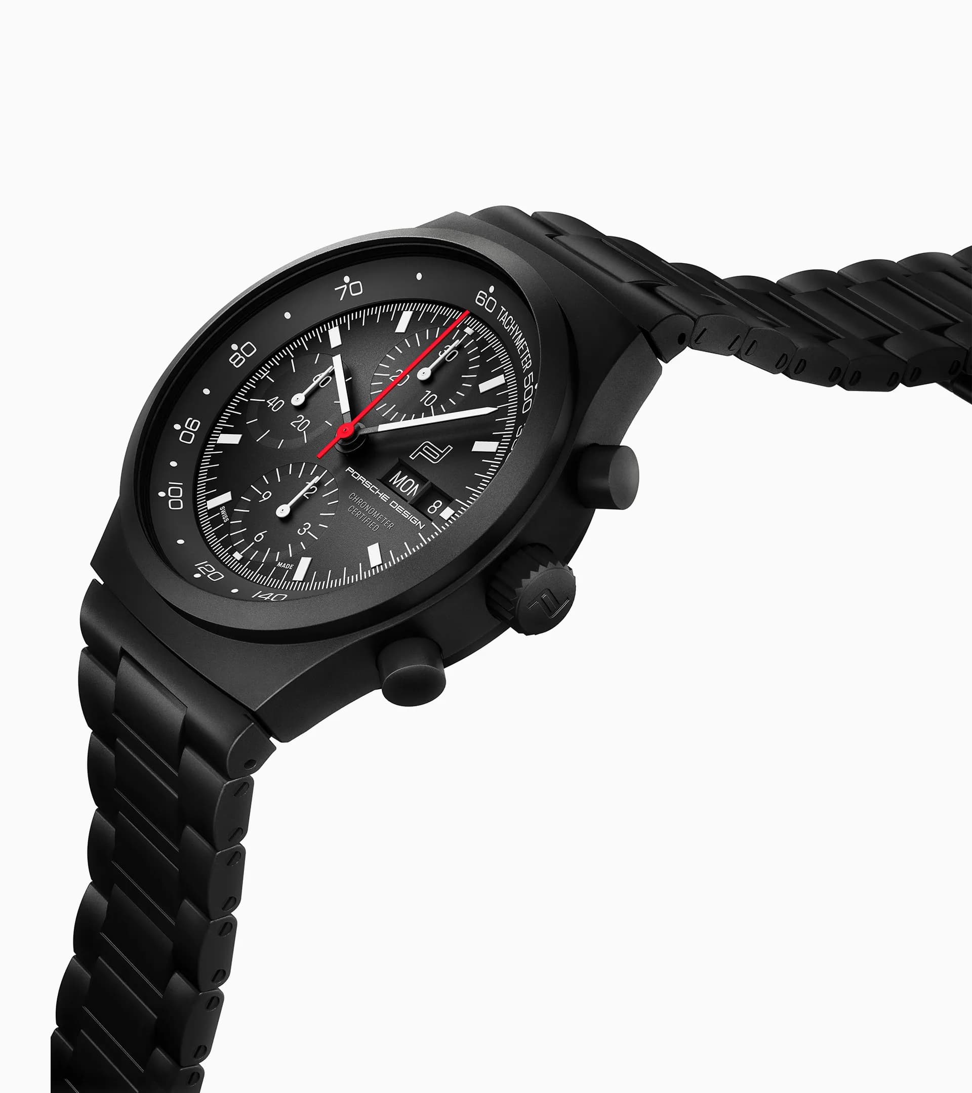 Set Chronograph 1 - All Black Numbered Edition with Textile/Leather strap Ennstal-Classic 2024 7