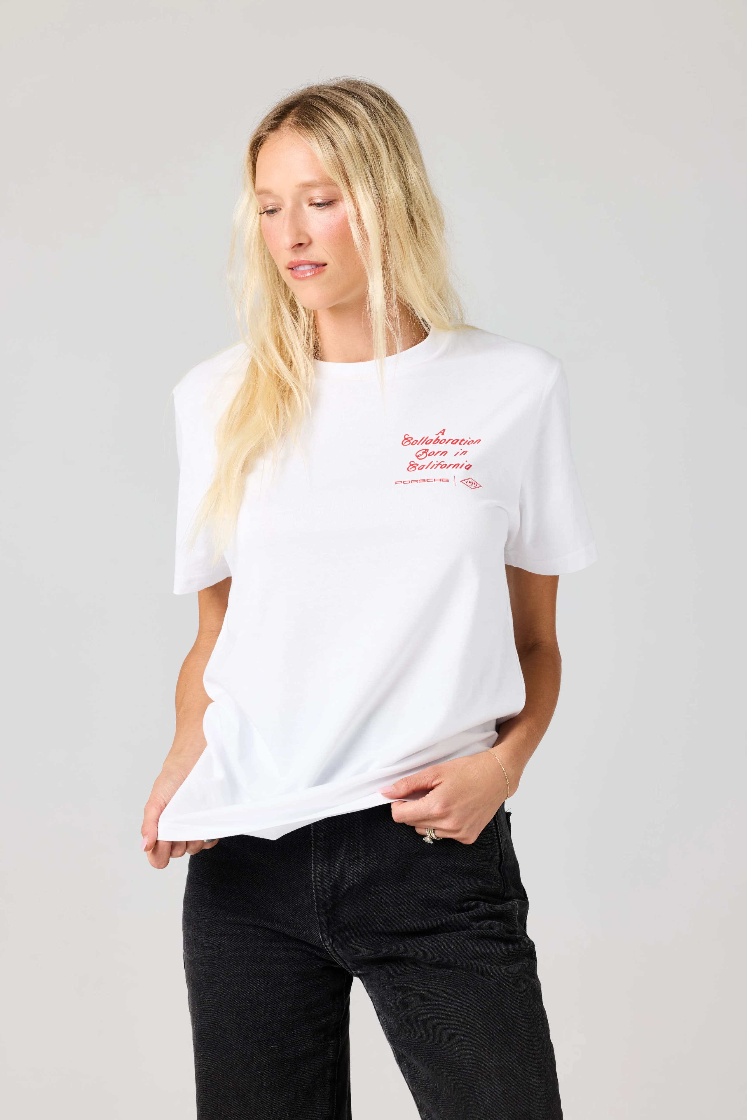 Porsche x Almond T-shirt "A Collaboration Born in California" 3