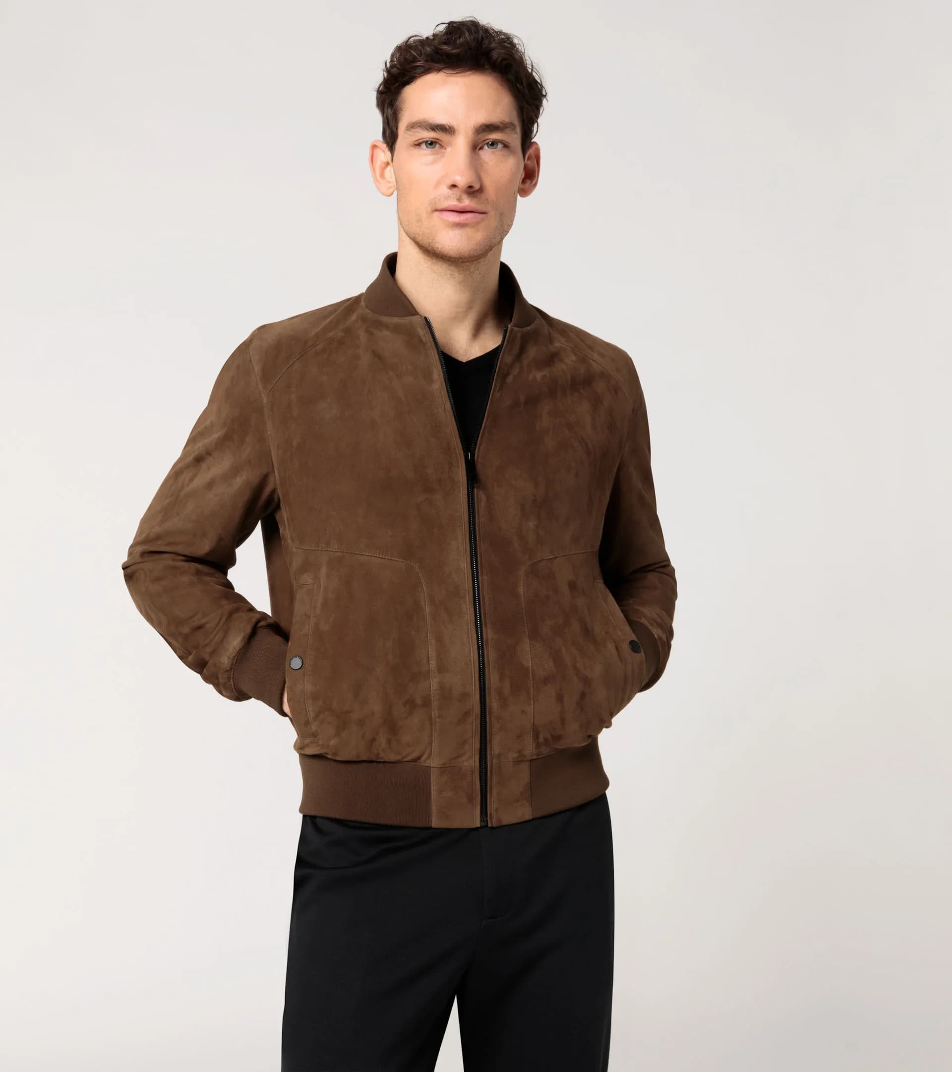 Veste en cuir de chèvre velours 7