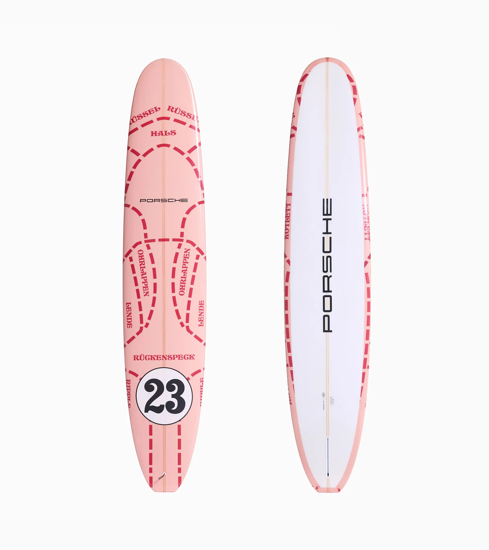 Custom-made Porsche x Almond The Surf Thump Surfboard (9' 11'') 1