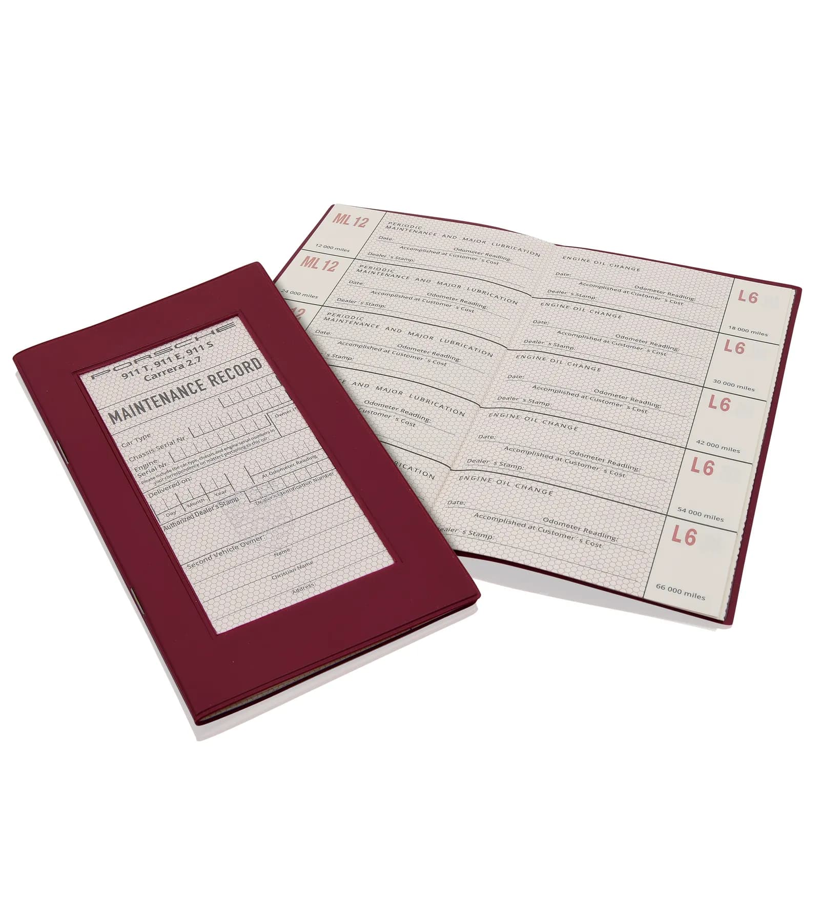 Pflegepass 911 T, 911 E, 911 S, Carrera 2,7 2