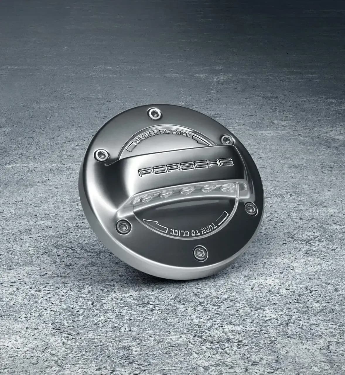 Porsche Fuel Tank Cap in Aluminium Look for 911, Boxster, Cayman and Cayenne 1