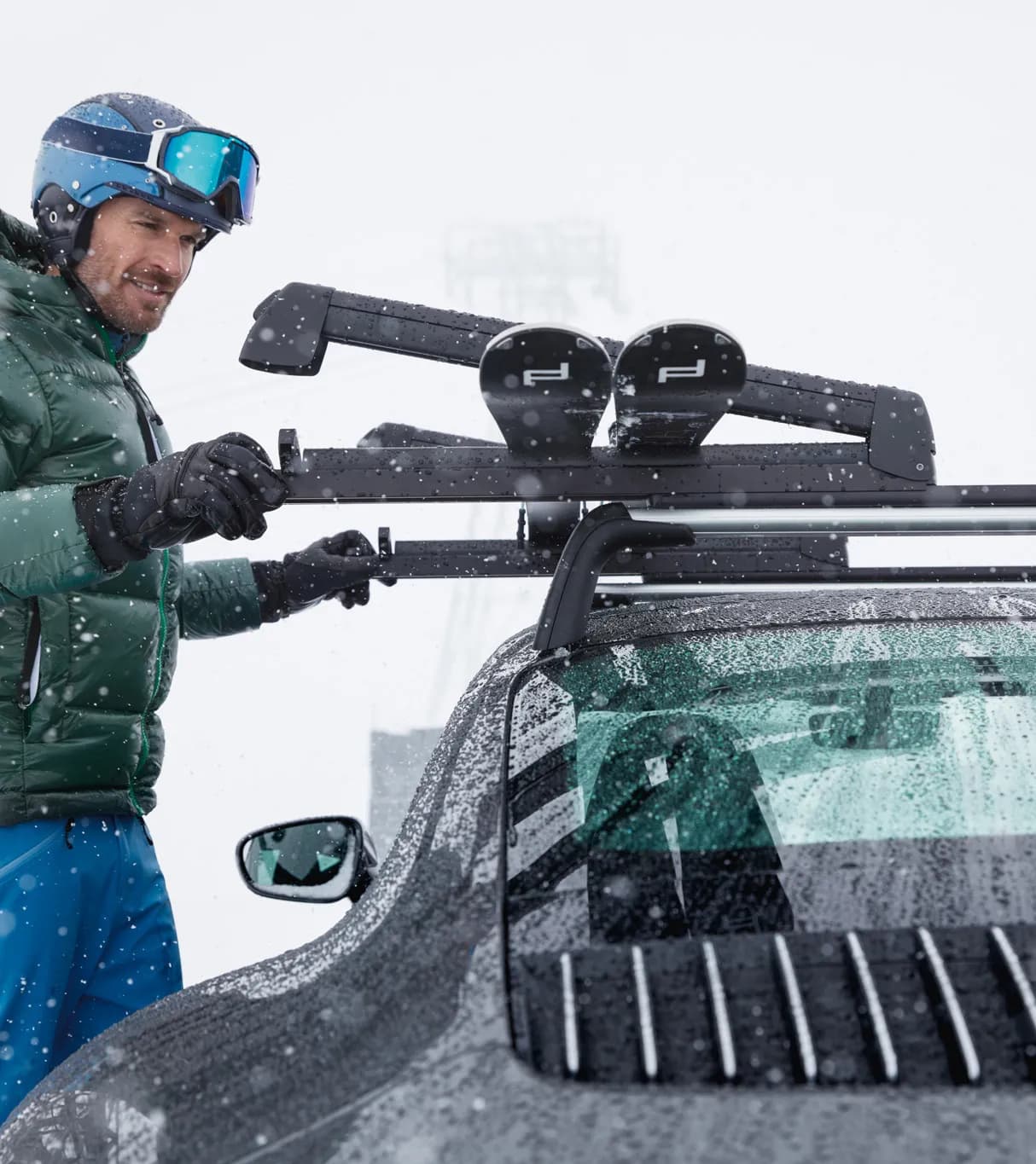 Soporte para esquíes y tablas de snowboard, extraíble 2