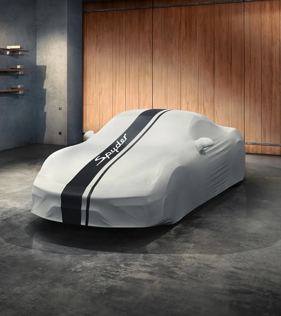 Porsche Indoor Car Cover 718 Spyder design 3