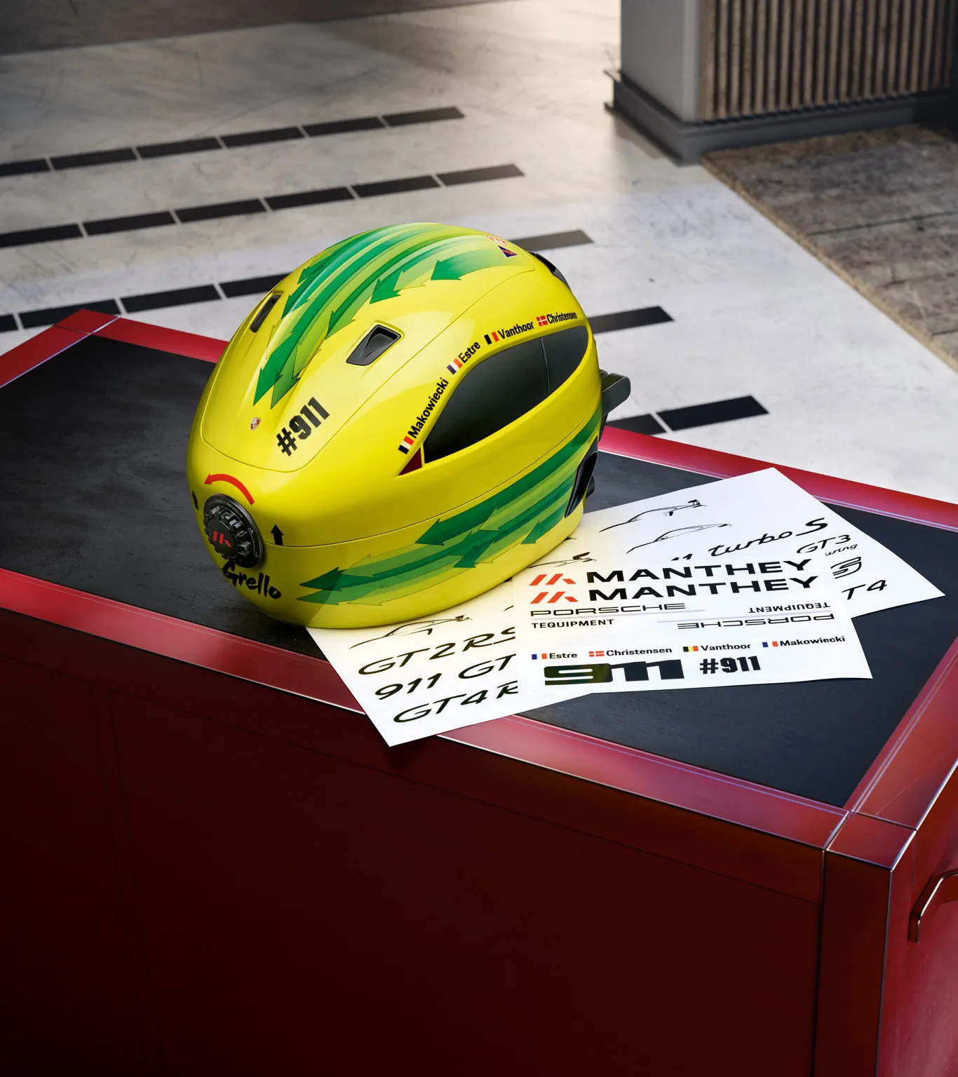 Helmet case in "Grello" design 2