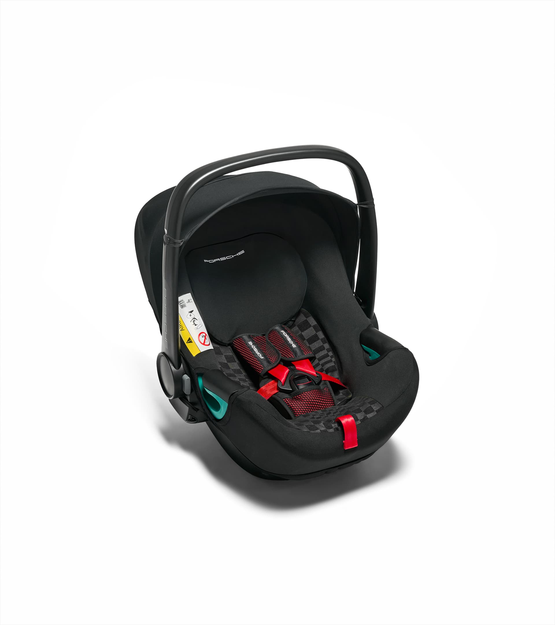 Pohodlný potah Porsche Baby Seat i-Size Heritage Pasha Black/Darksilver