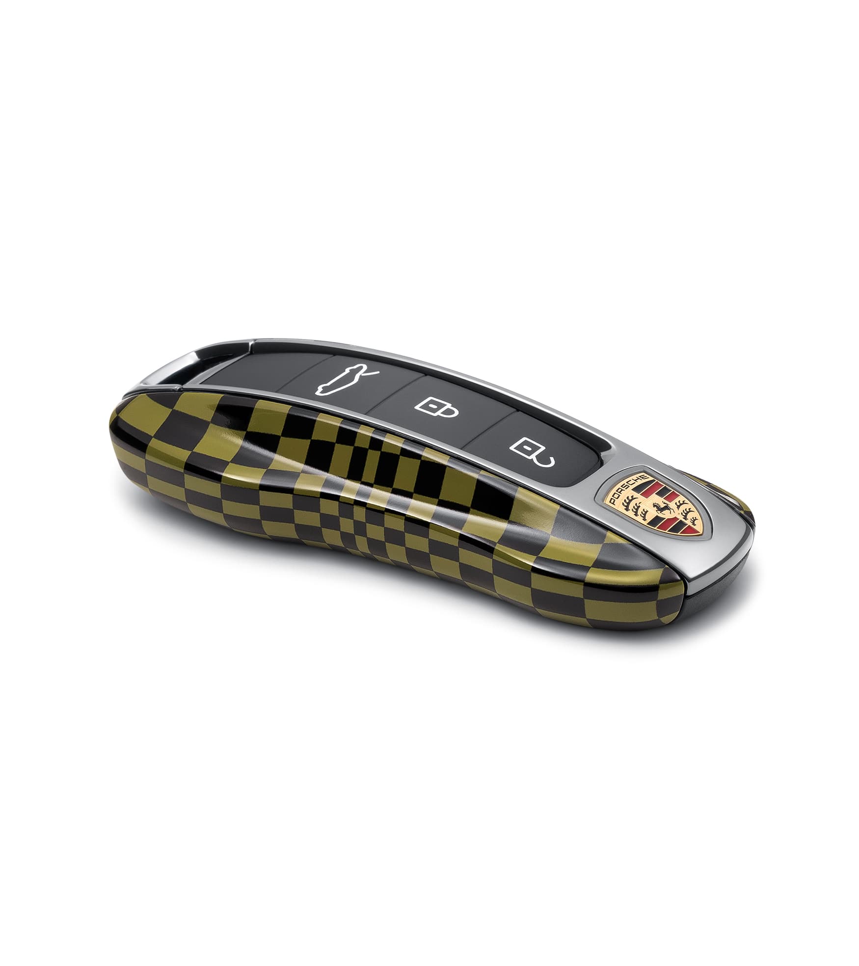 Vehicle key cover in Pascha Black/Olive Neo