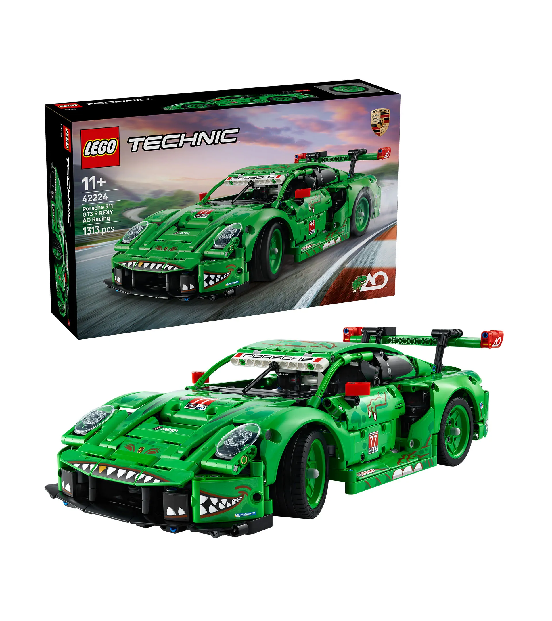 Vehículo de competición LEGO® Technic Porsche 911 GT3 R REXY AO 2