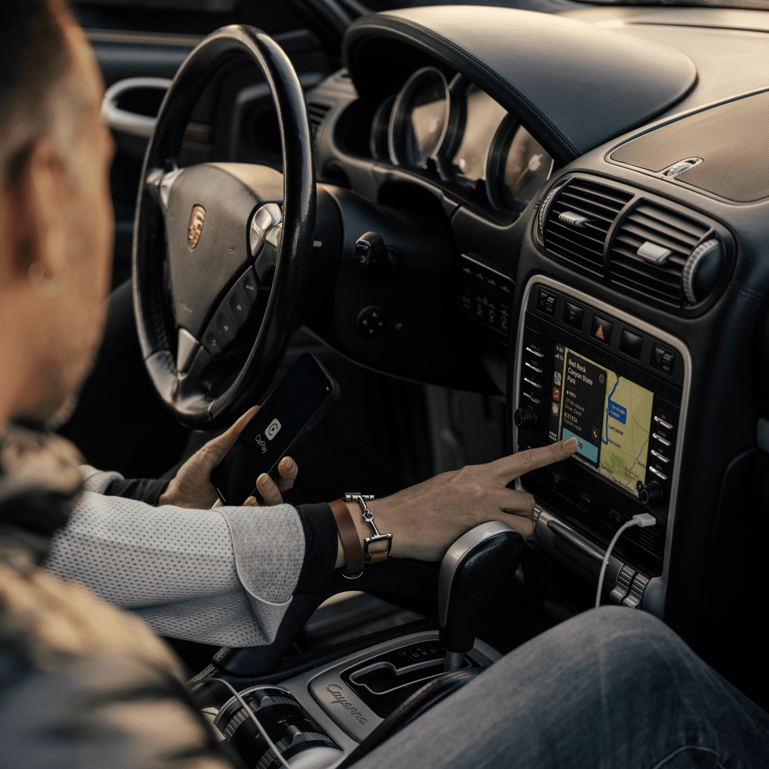 two persons in a car with a PCCM