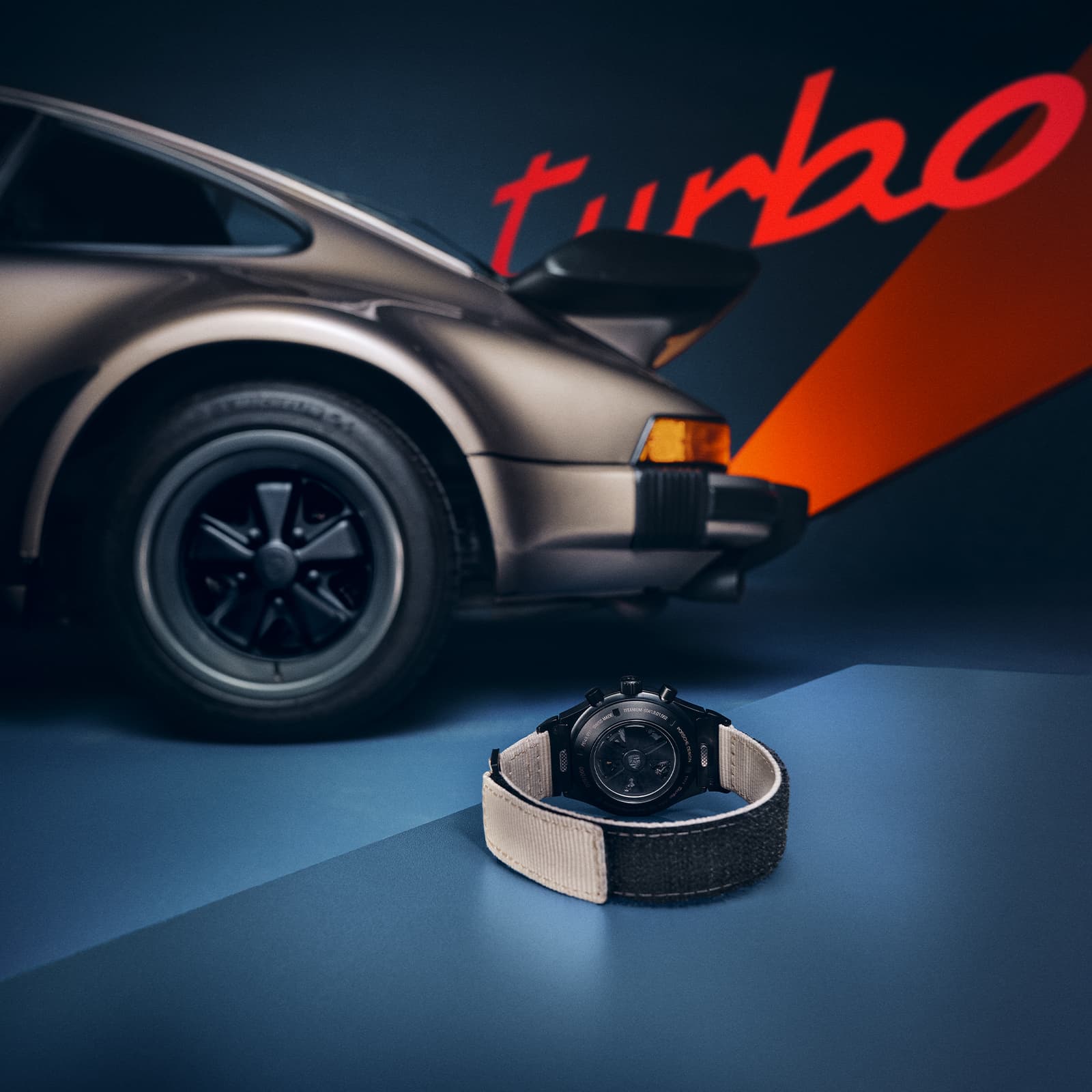 Close up of the back side of the 50Y Chronograph