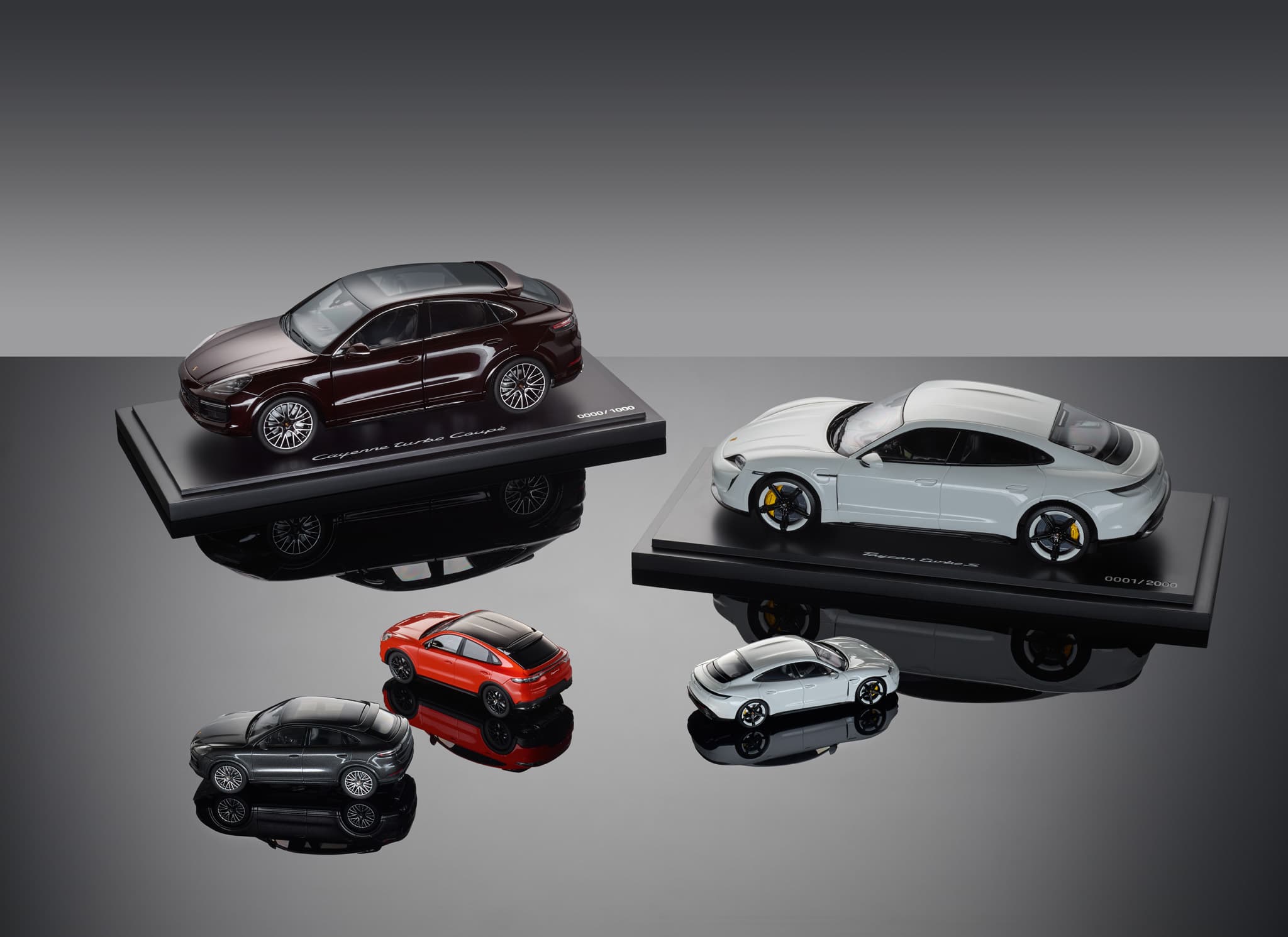 You can see an overview of some different Porsche modelcars