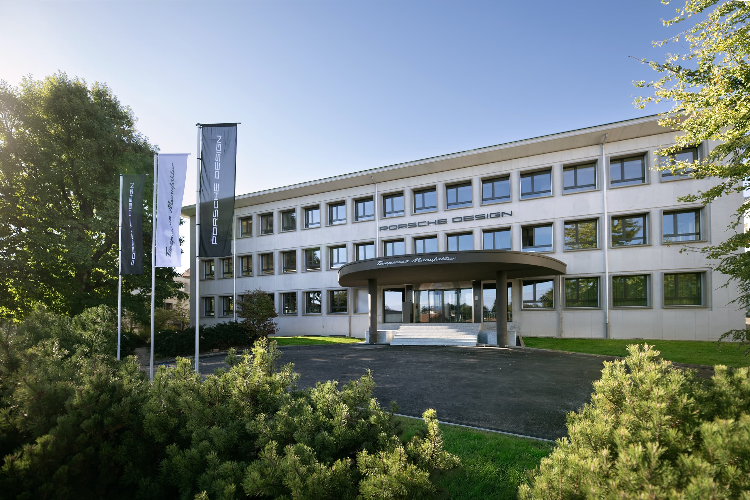 Budynek manufaktury zegarków Porsche Design Timepieces w Grenchen, Szwajcaria
