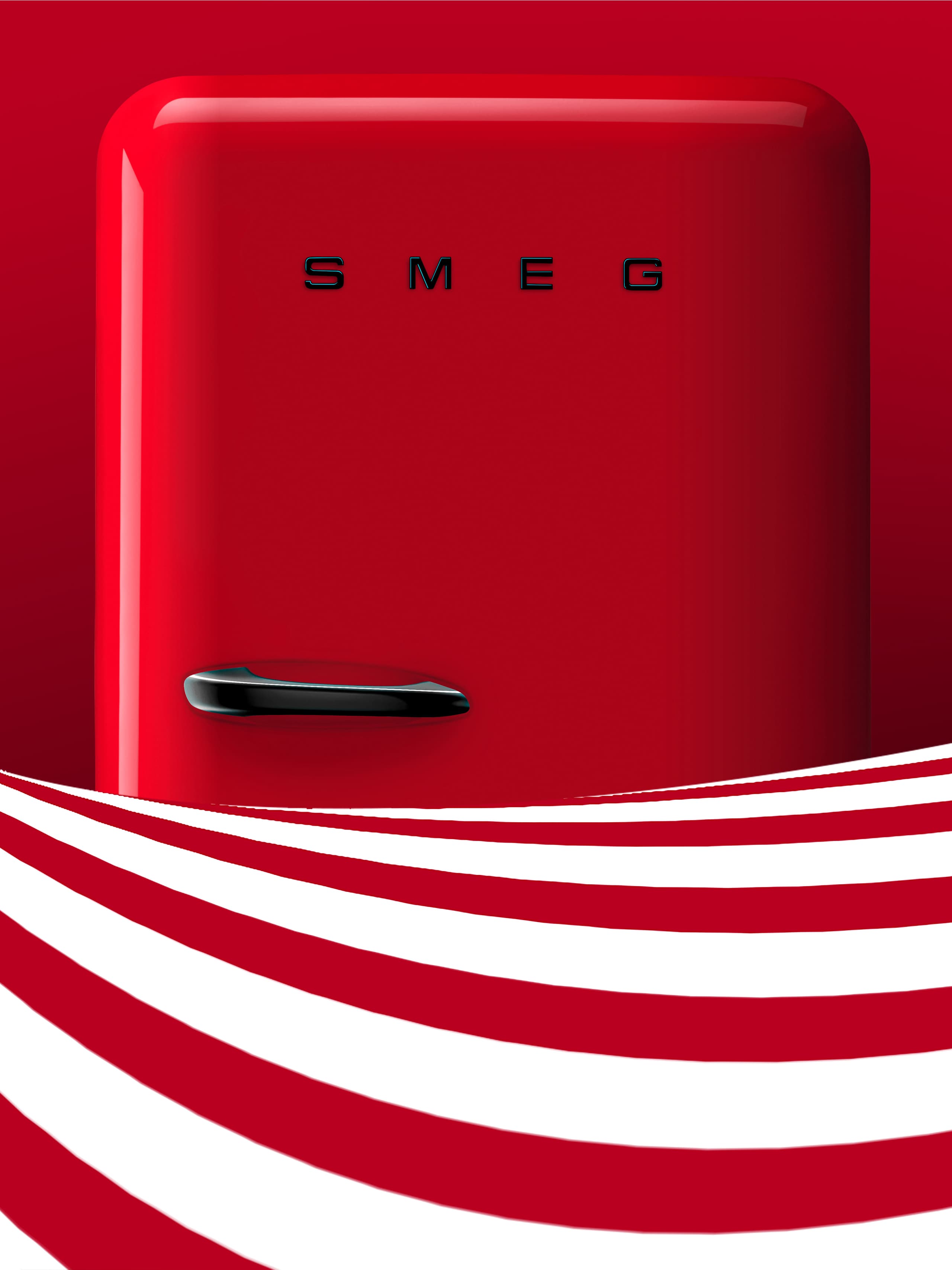 Porsche x Smeg fridge in Salzburg livery