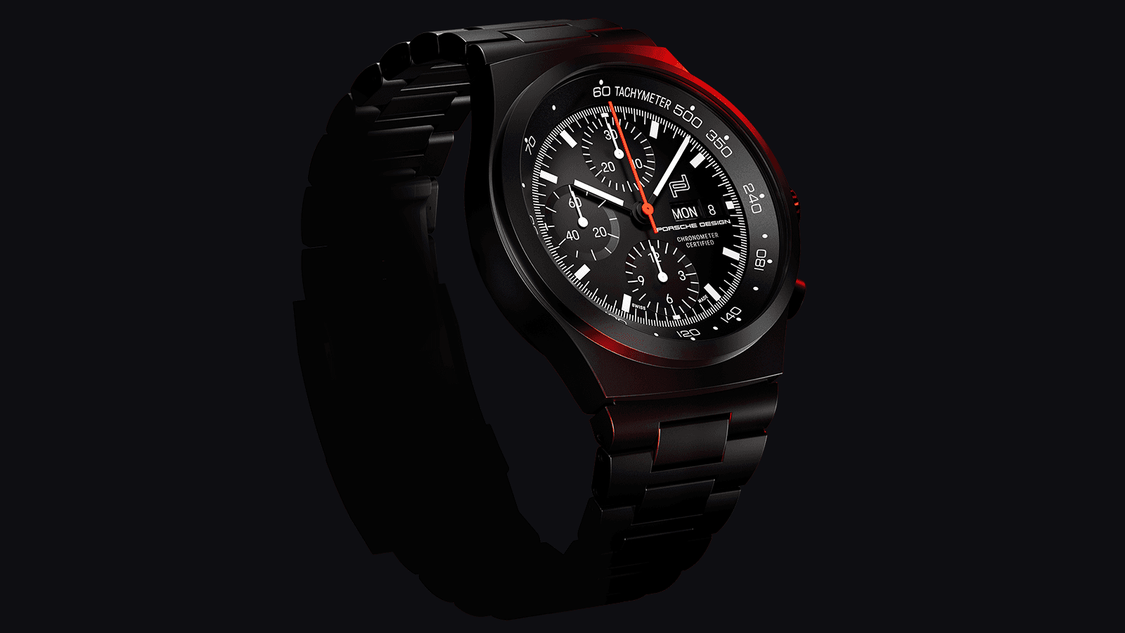 Porsche Design Chrono 1 All Black Sideview