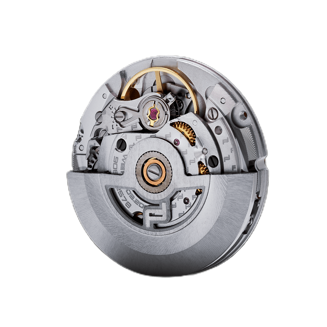 Szczegóły mechanizmu z małą sekundą w zegarkach Porsche Design Timepieces