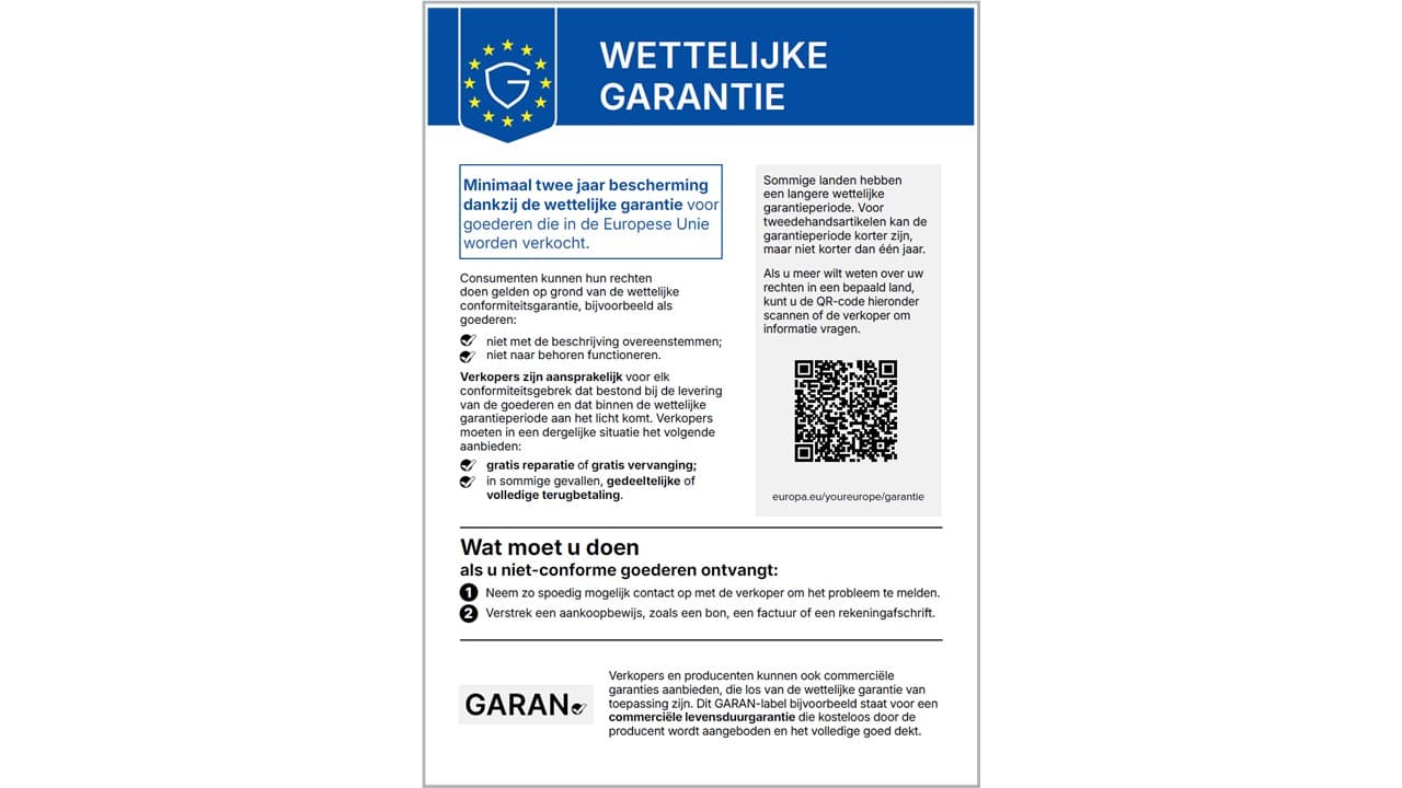 Wettelijke garantie