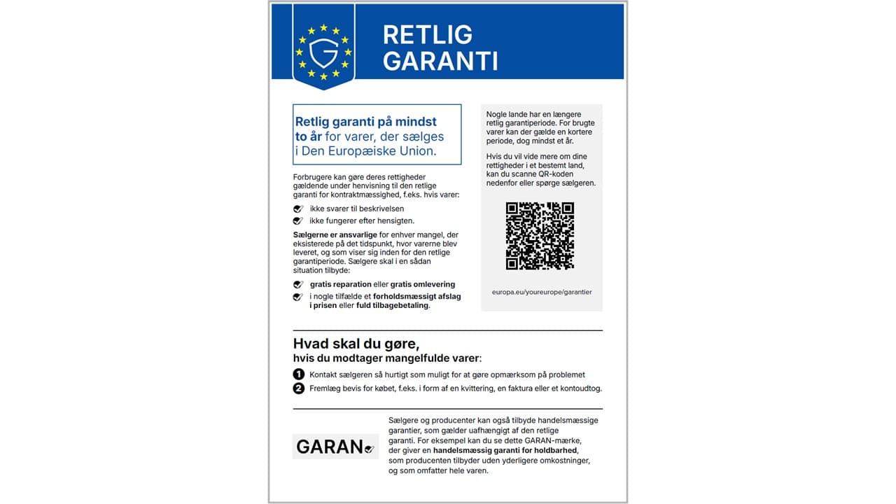 Lovpligtig garanti