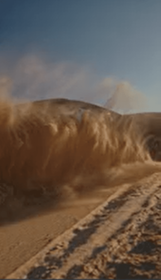 Car in the sand